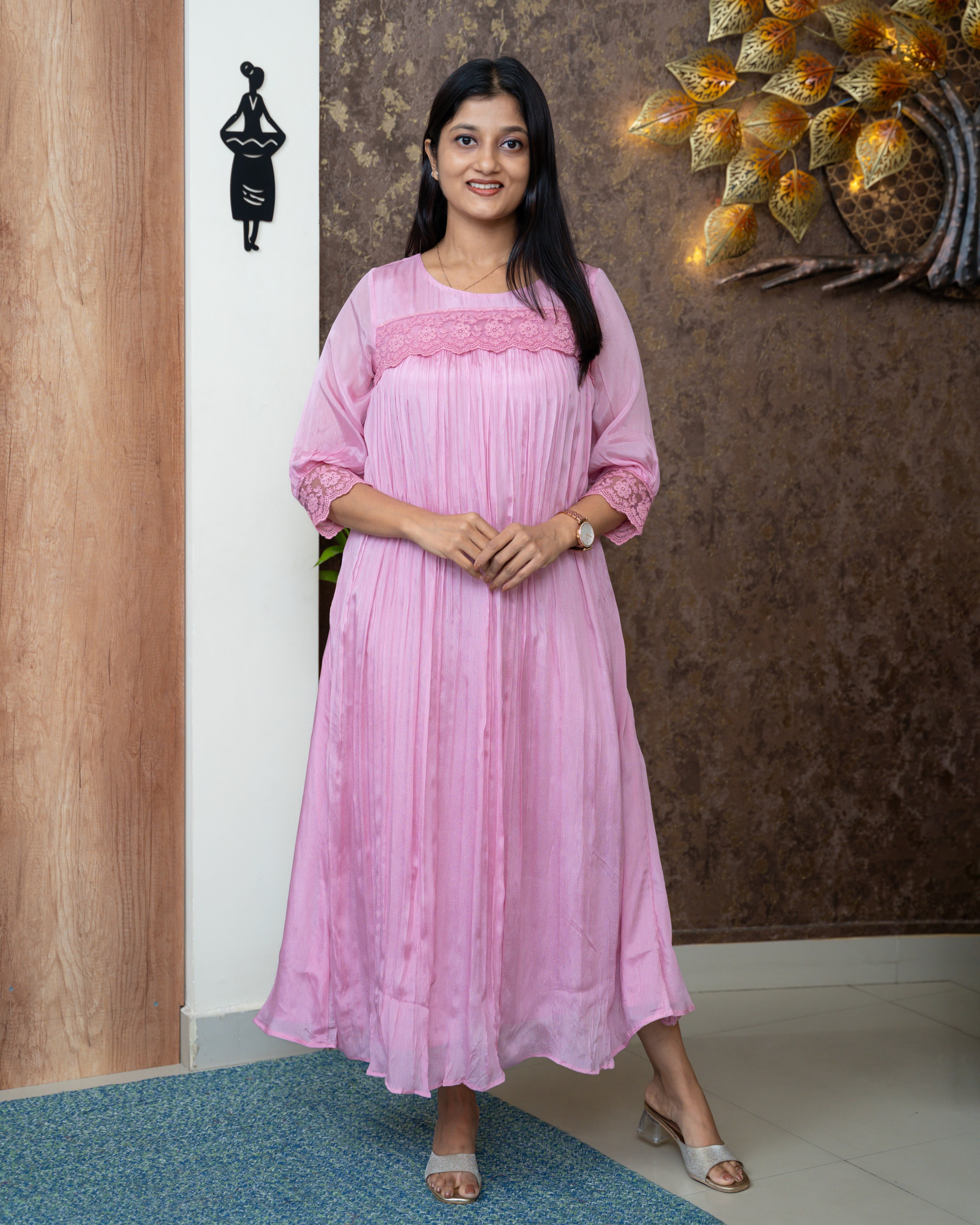 Load image into Gallery viewer, Chinnon Chiffon Designer Kurti(Pre-Order)-980
