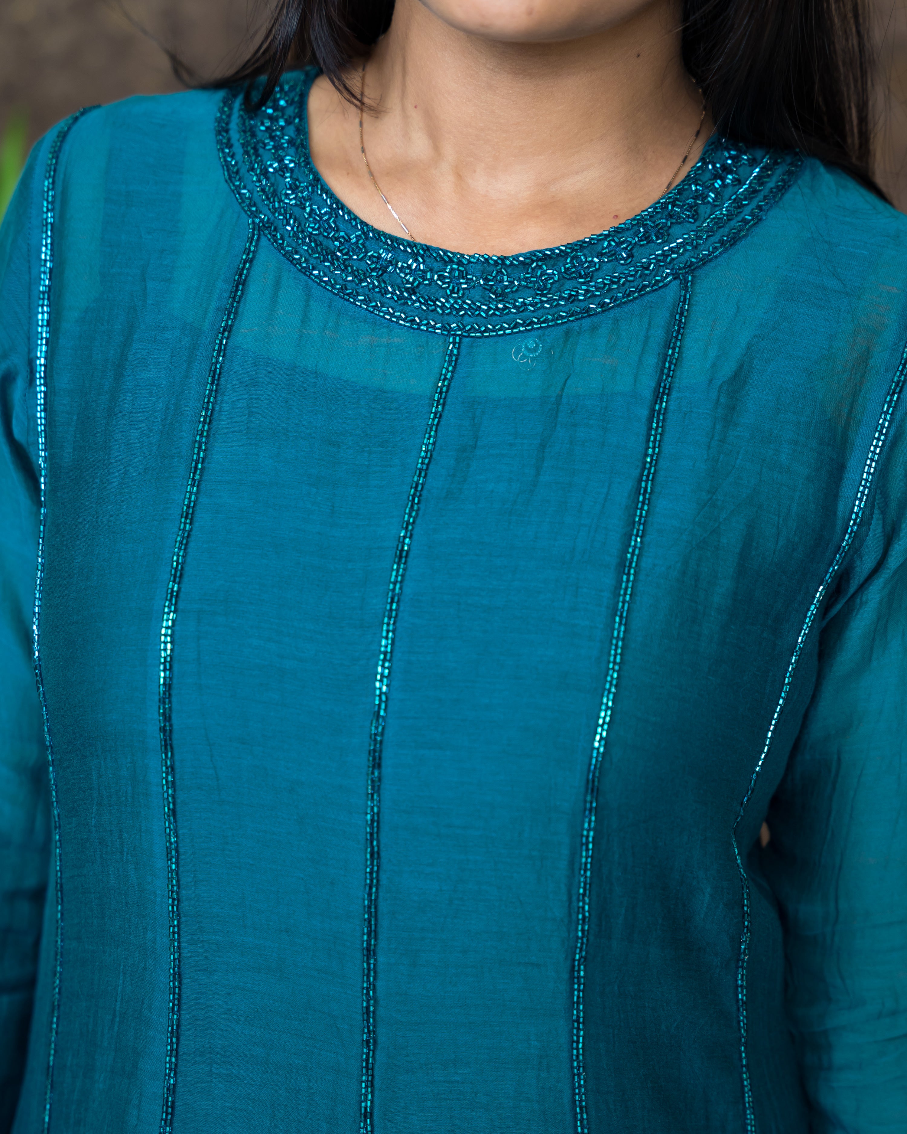 Load image into Gallery viewer, Mul Chanderi Designer Kurti(Pre-Order)-936
