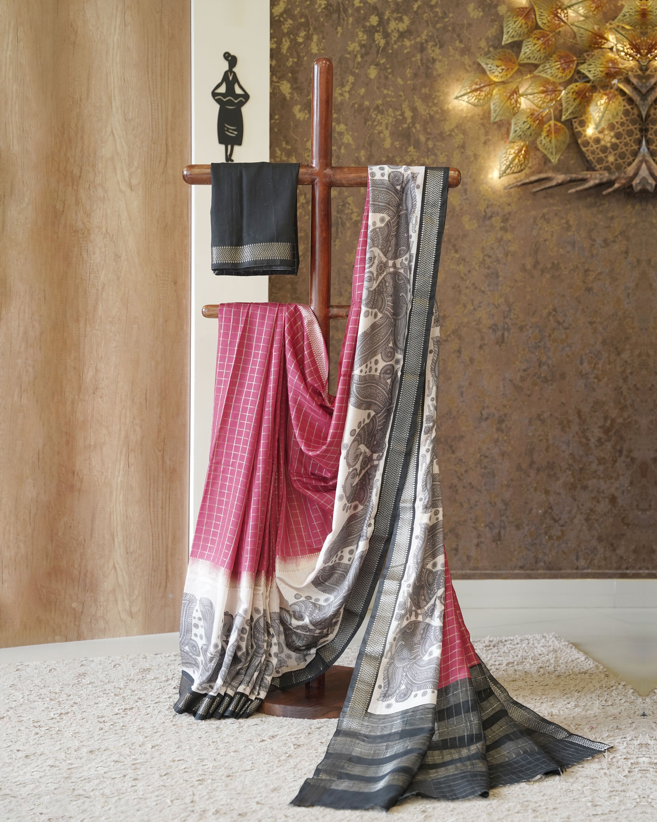 Load image into Gallery viewer, Crape silk Saree-2529
