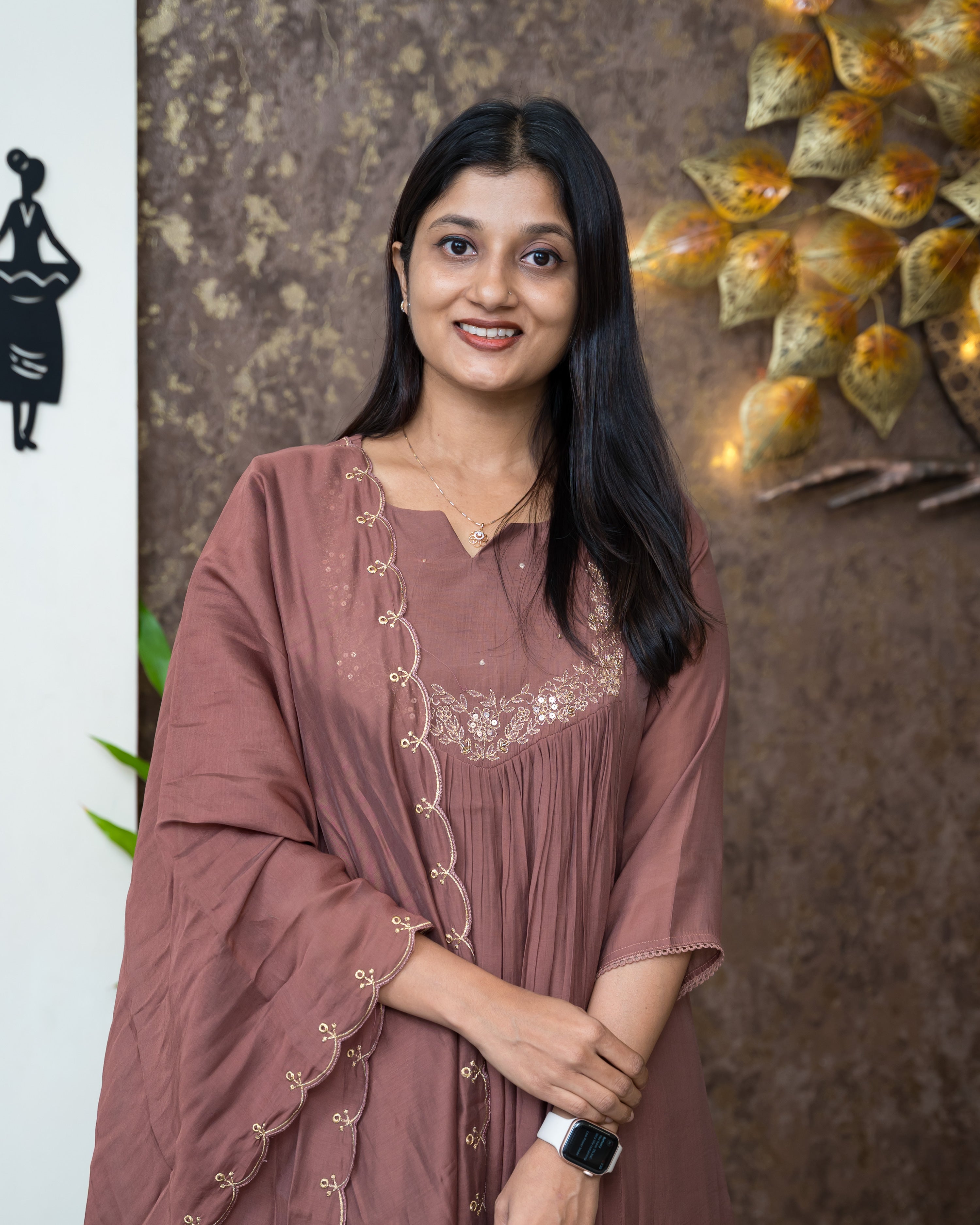 Load image into Gallery viewer, Mul Chanderi Suit - 6784
