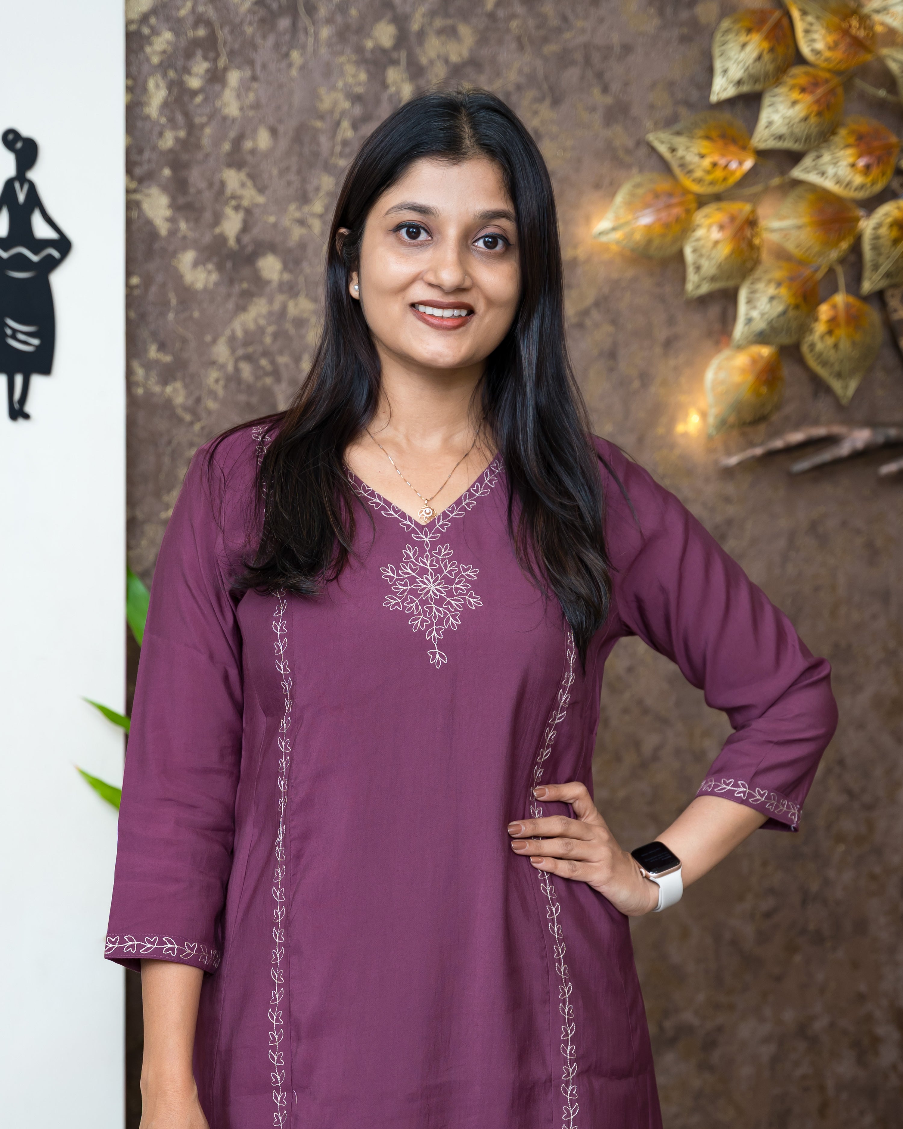 Load image into Gallery viewer, Semi Silk Kurti-6795
