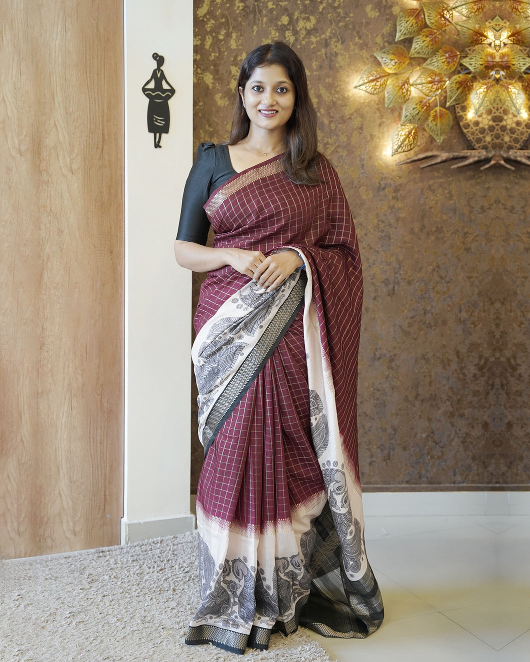 Crape silk Saree-2529