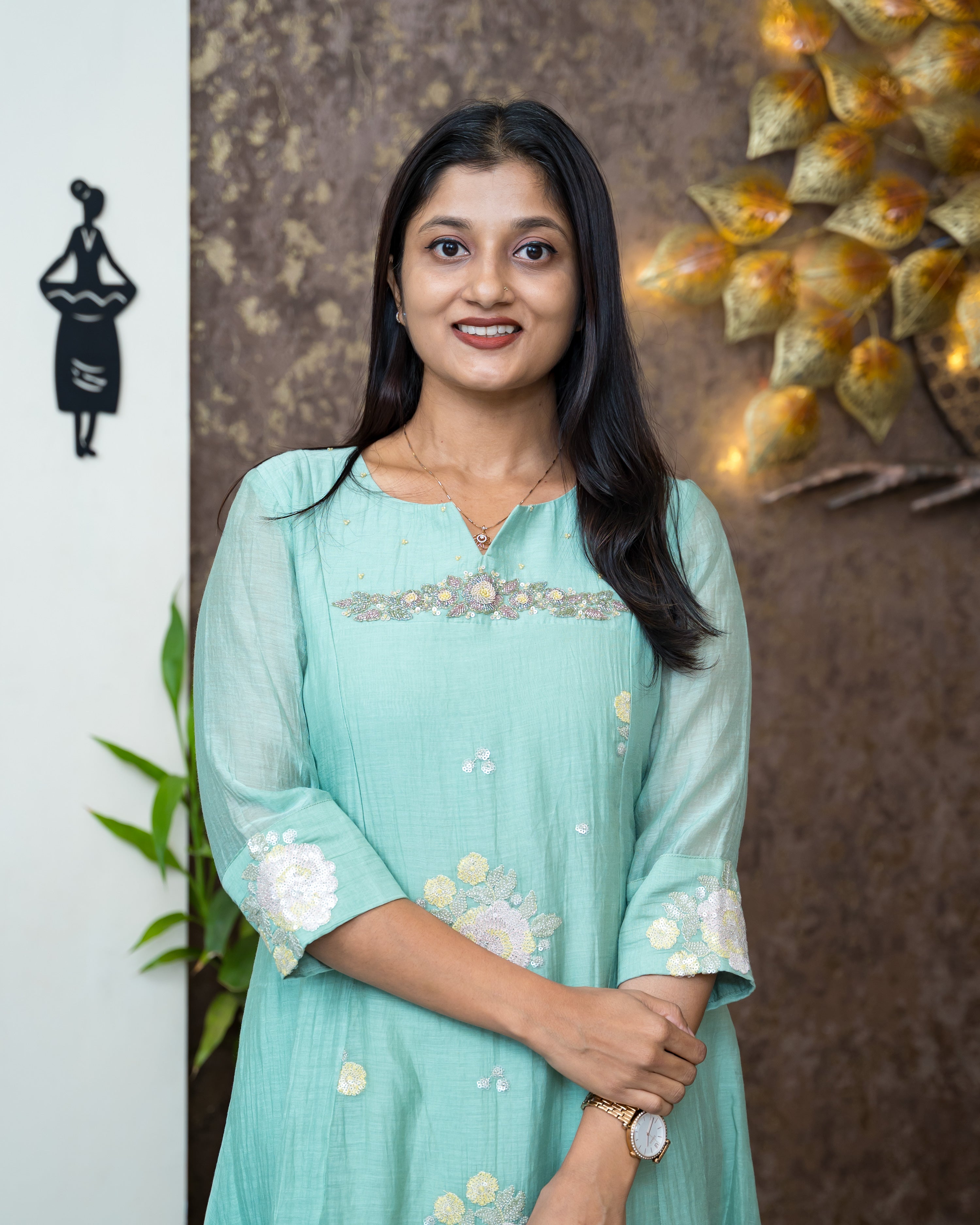 Load image into Gallery viewer, Mul Chanderi Designer Kurti(Pre-Order)-916
