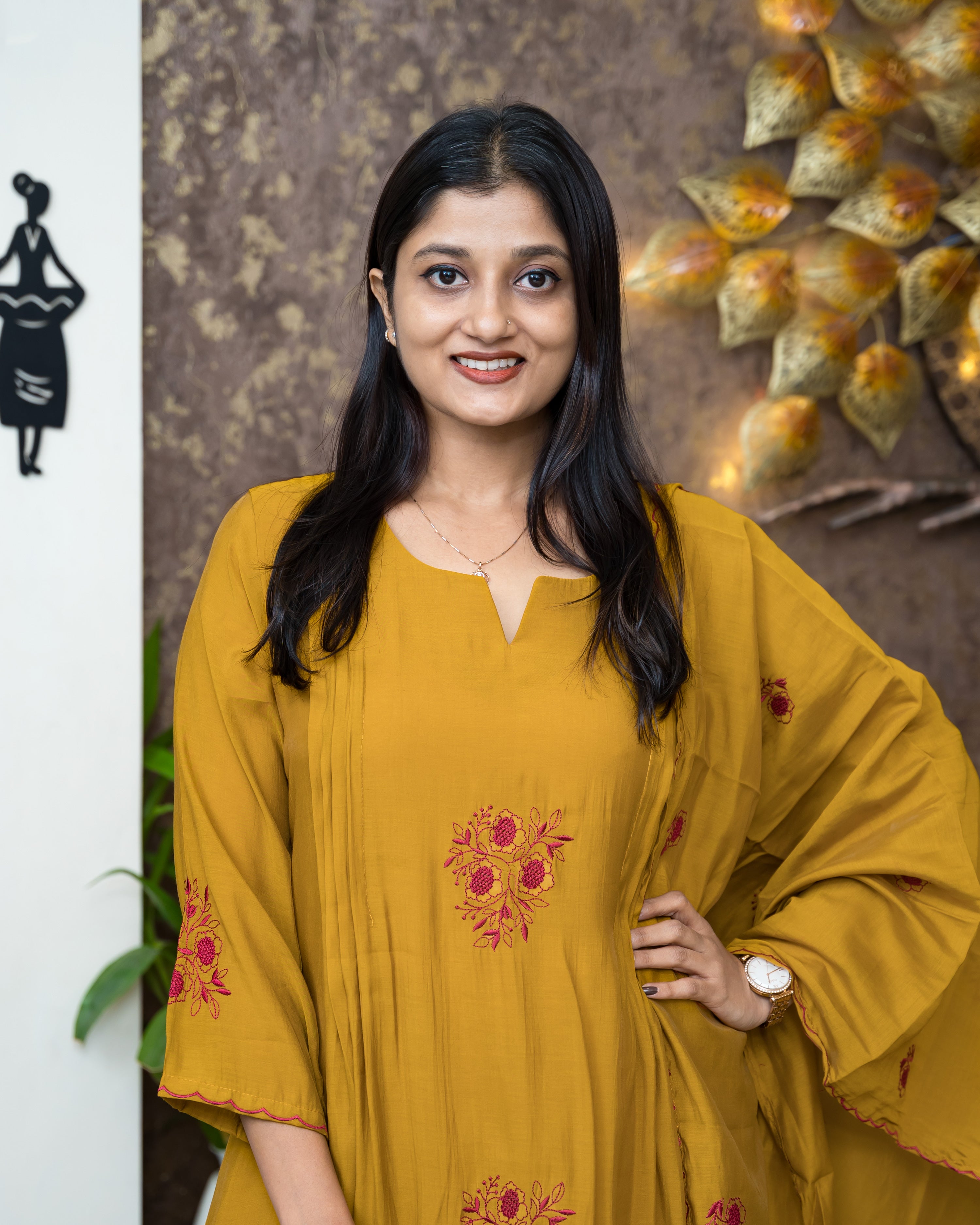Load image into Gallery viewer, Mul Chanderi Suit-6870
