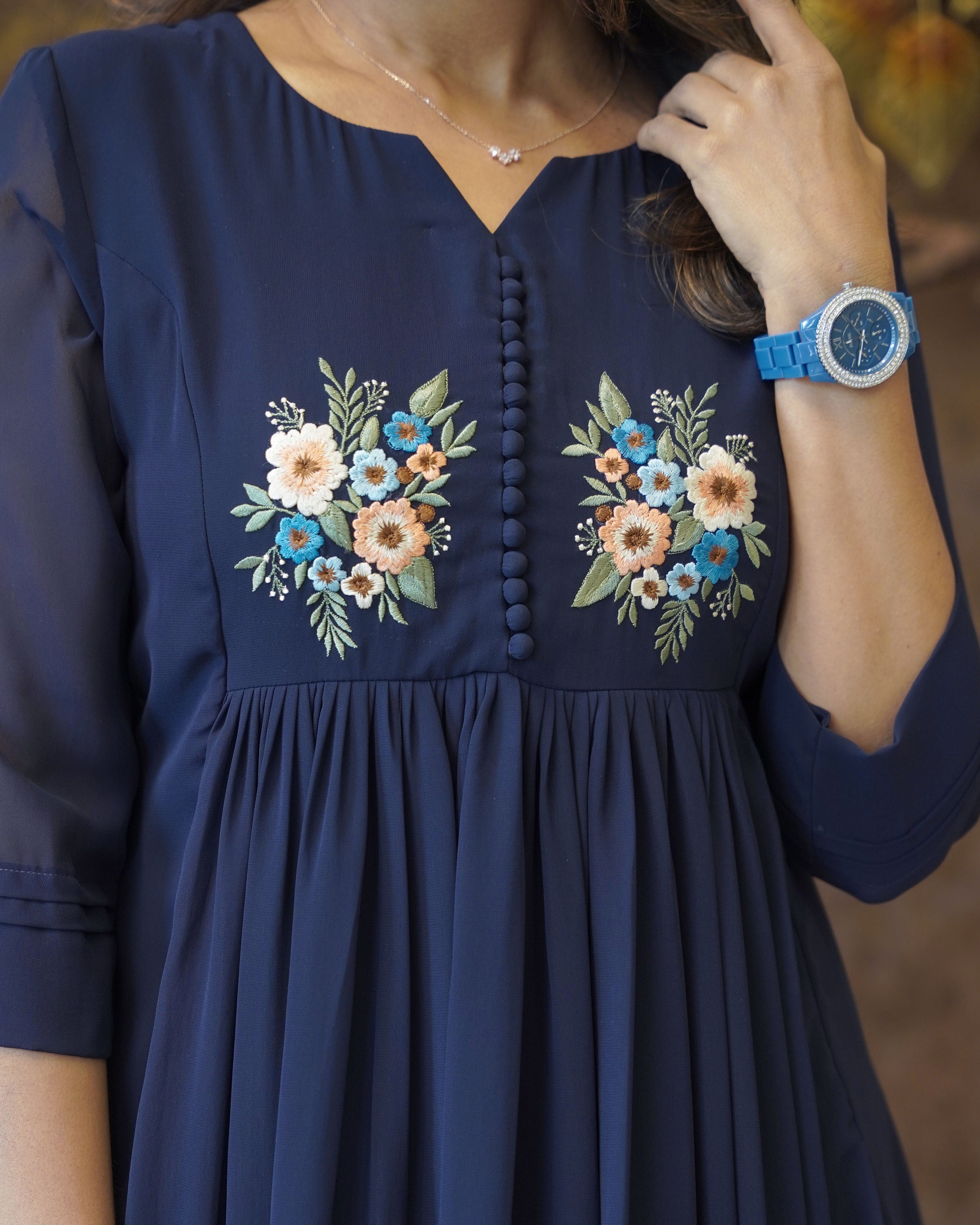 Load image into Gallery viewer, Faux Georgette Designer Kurti(Pre-Order)-2982
