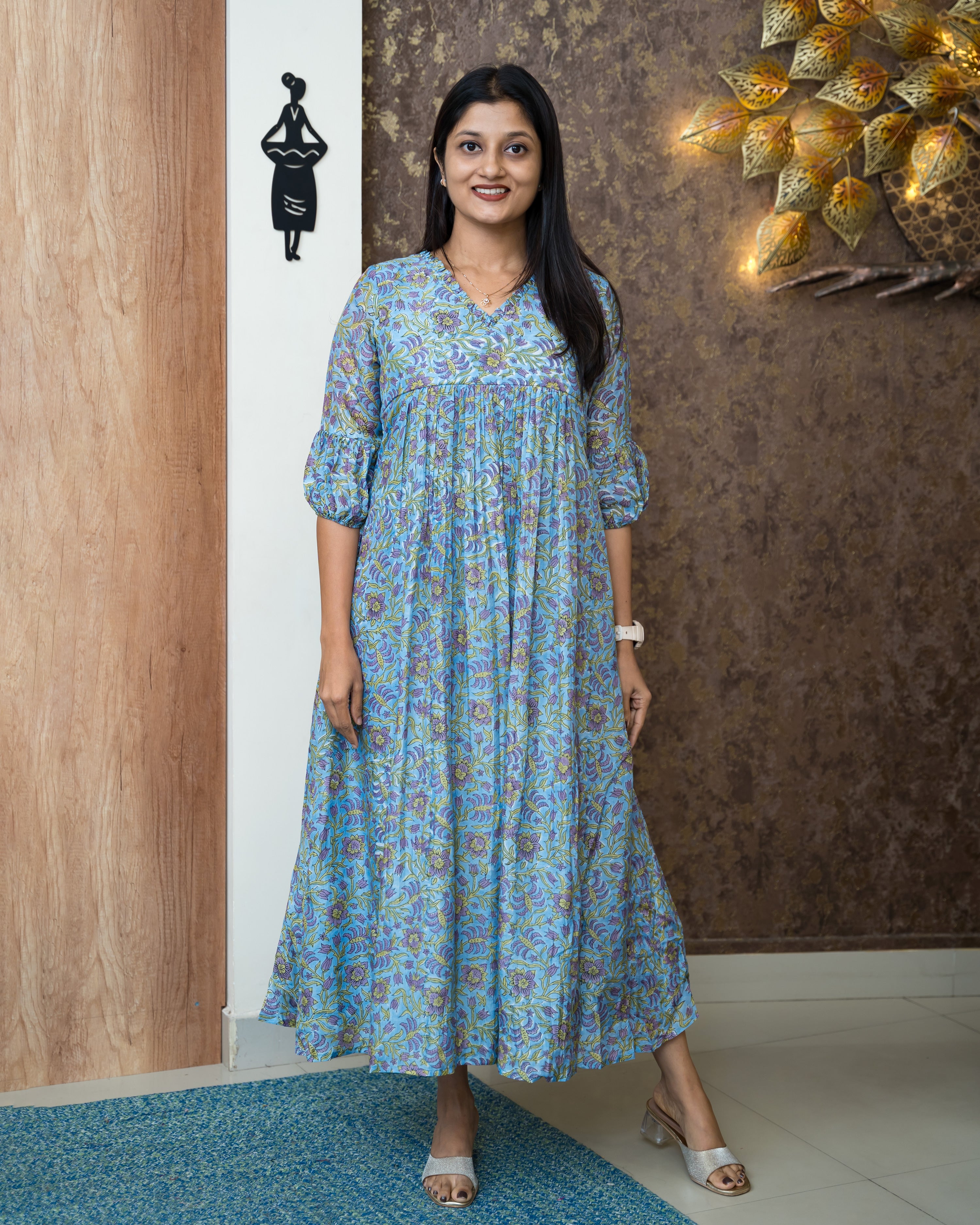 Load image into Gallery viewer, Mul Chanderi Designer Kurti(Pre-Order)-996
