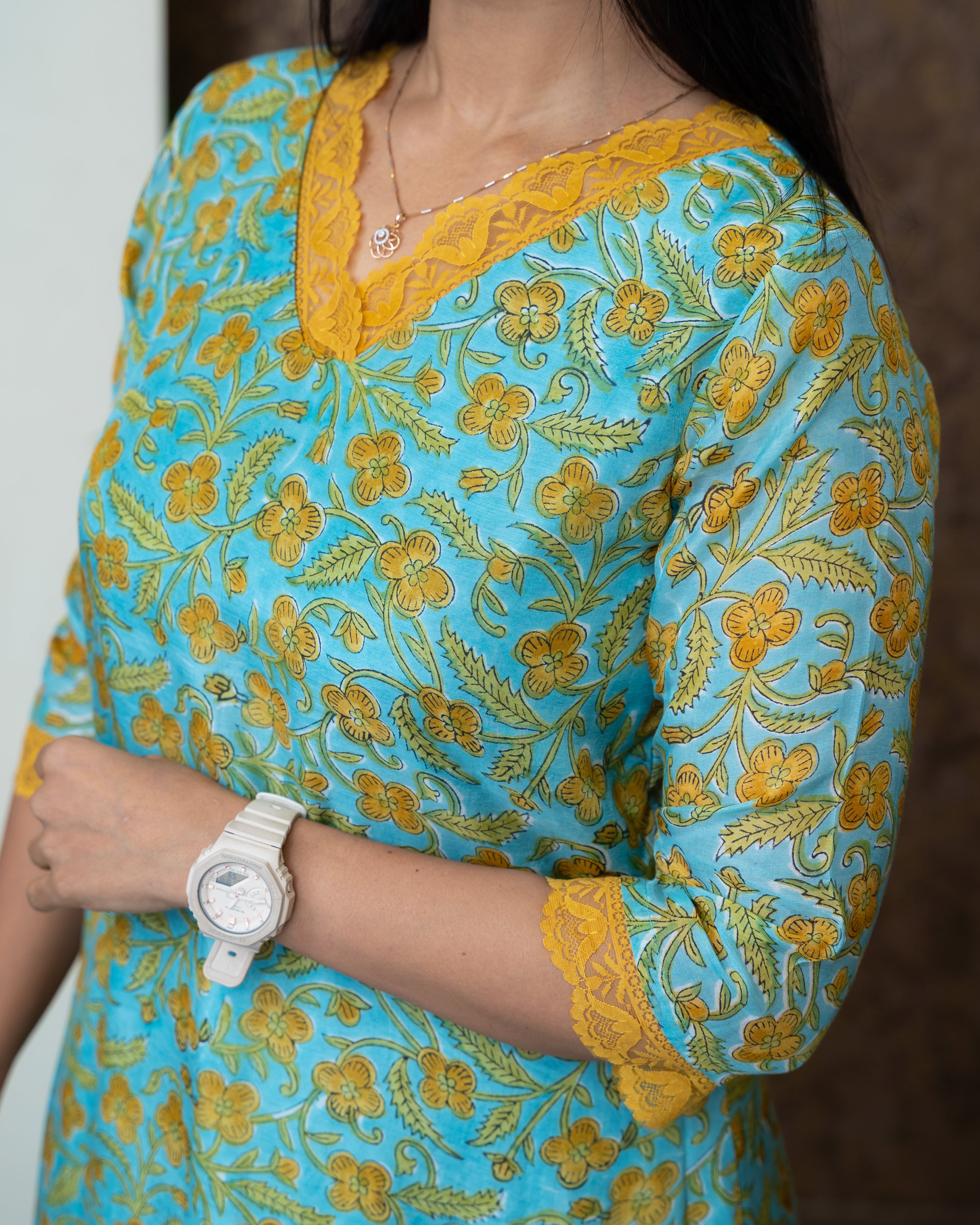 Load image into Gallery viewer, Mul Chanderi Designer Kurti(Pre-Order)-997
