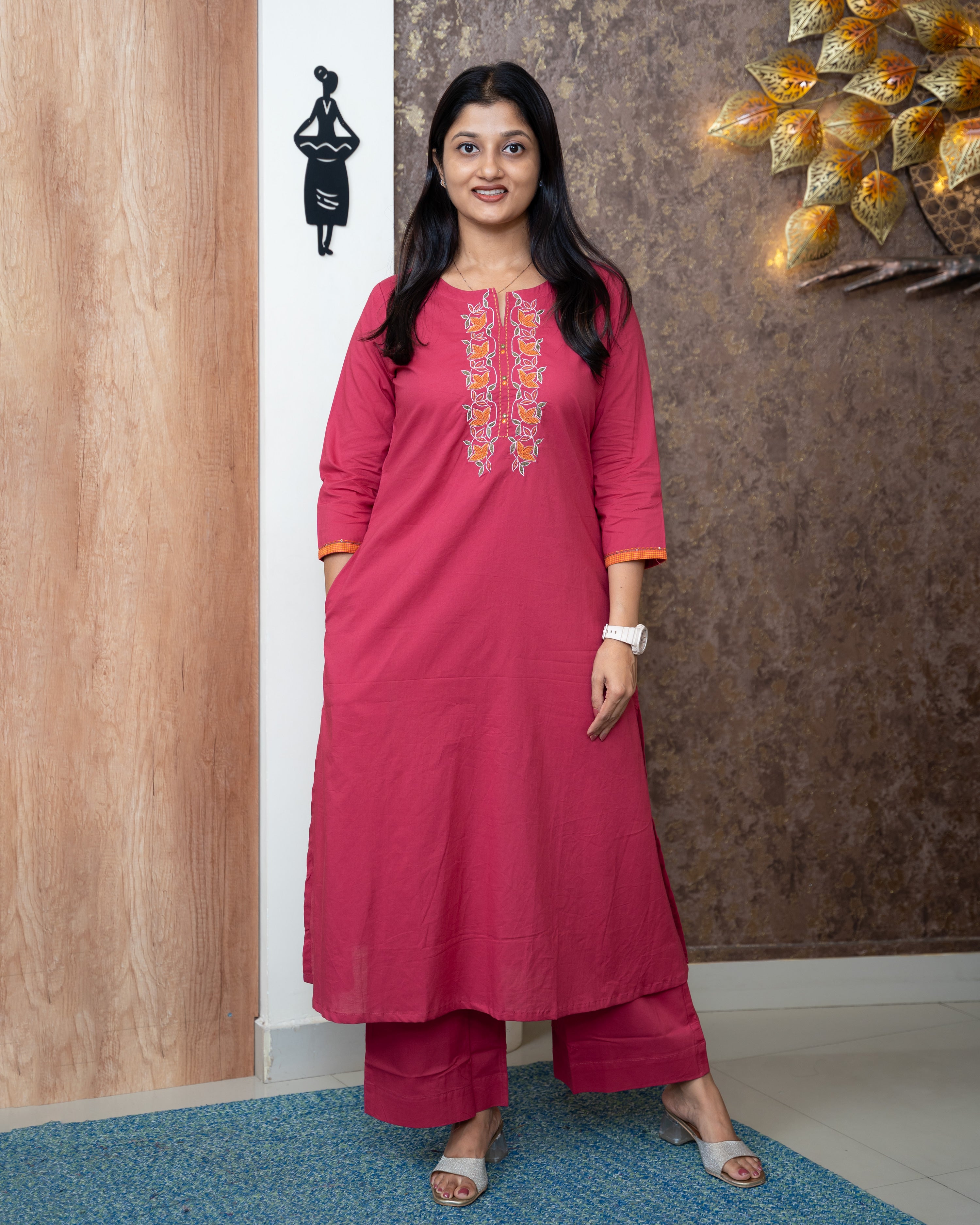 Load image into Gallery viewer, Cotton Co-Ord Set-7008
