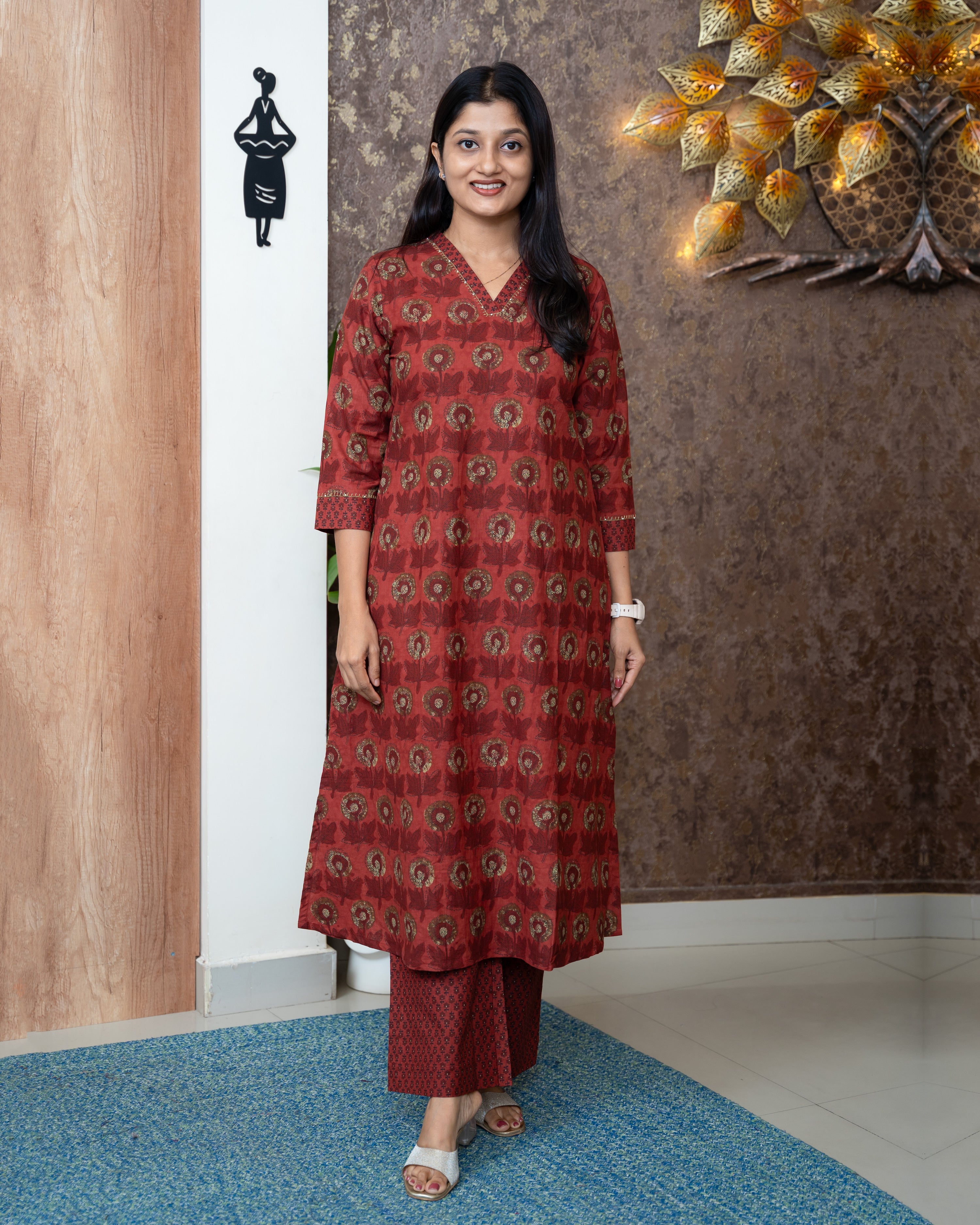Load image into Gallery viewer, Cotton Co-Ord Set-7005
