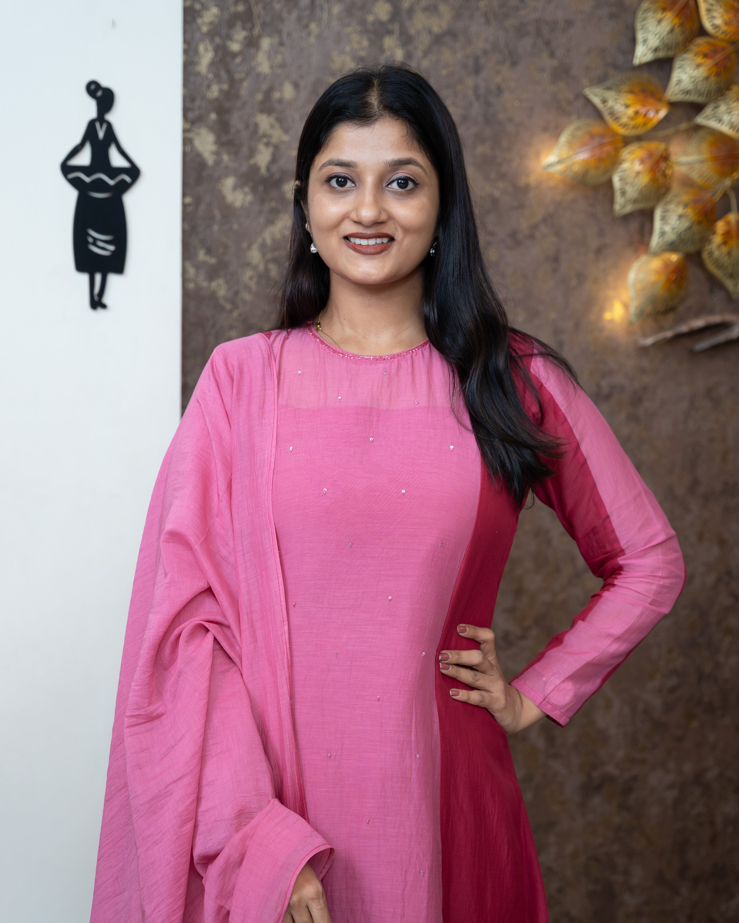 Load image into Gallery viewer, Mul Chanderi Designer Kurti(Pre-Order)-947
