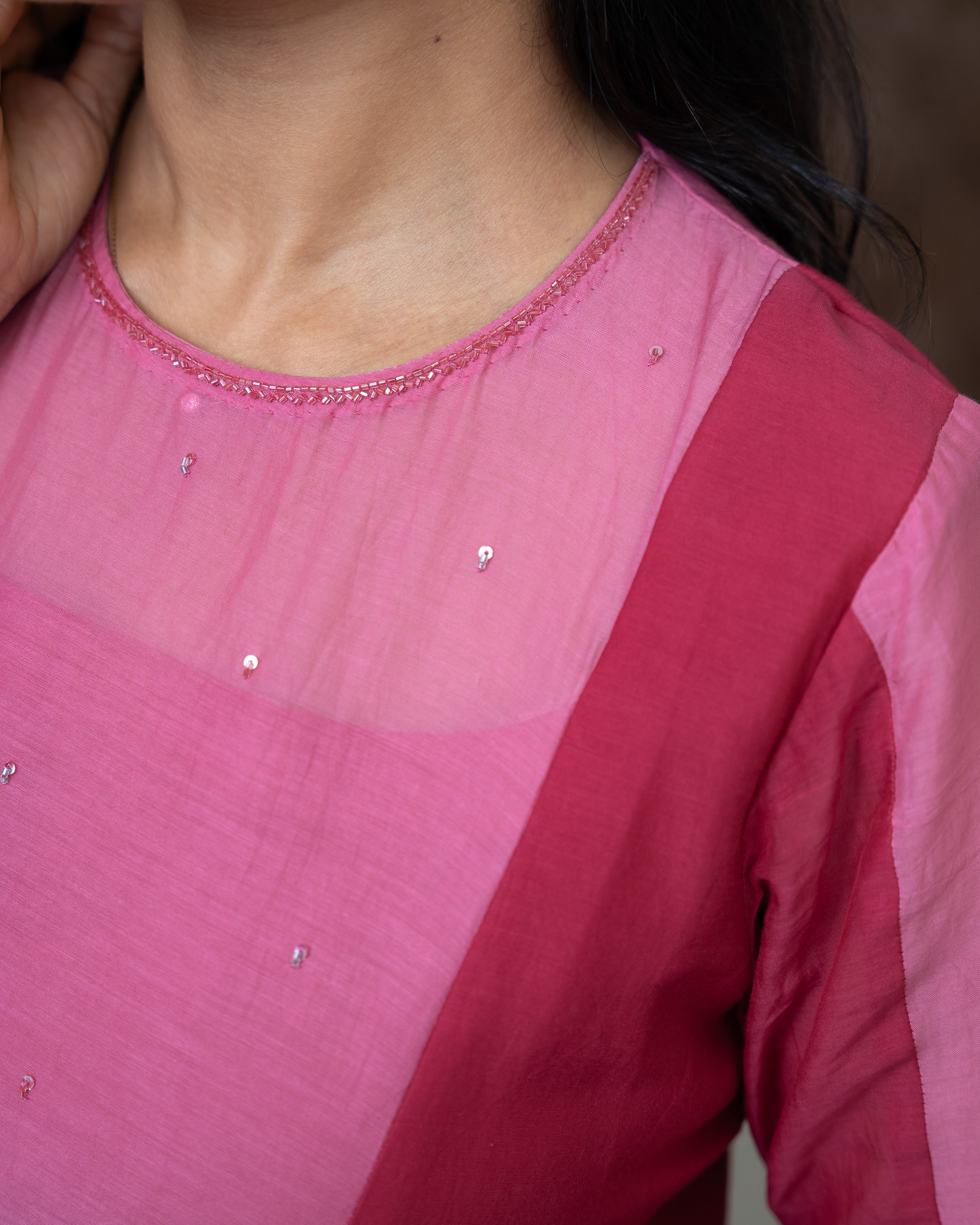 Load image into Gallery viewer, Mul Chanderi Designer Kurti(Pre-Order)-947
