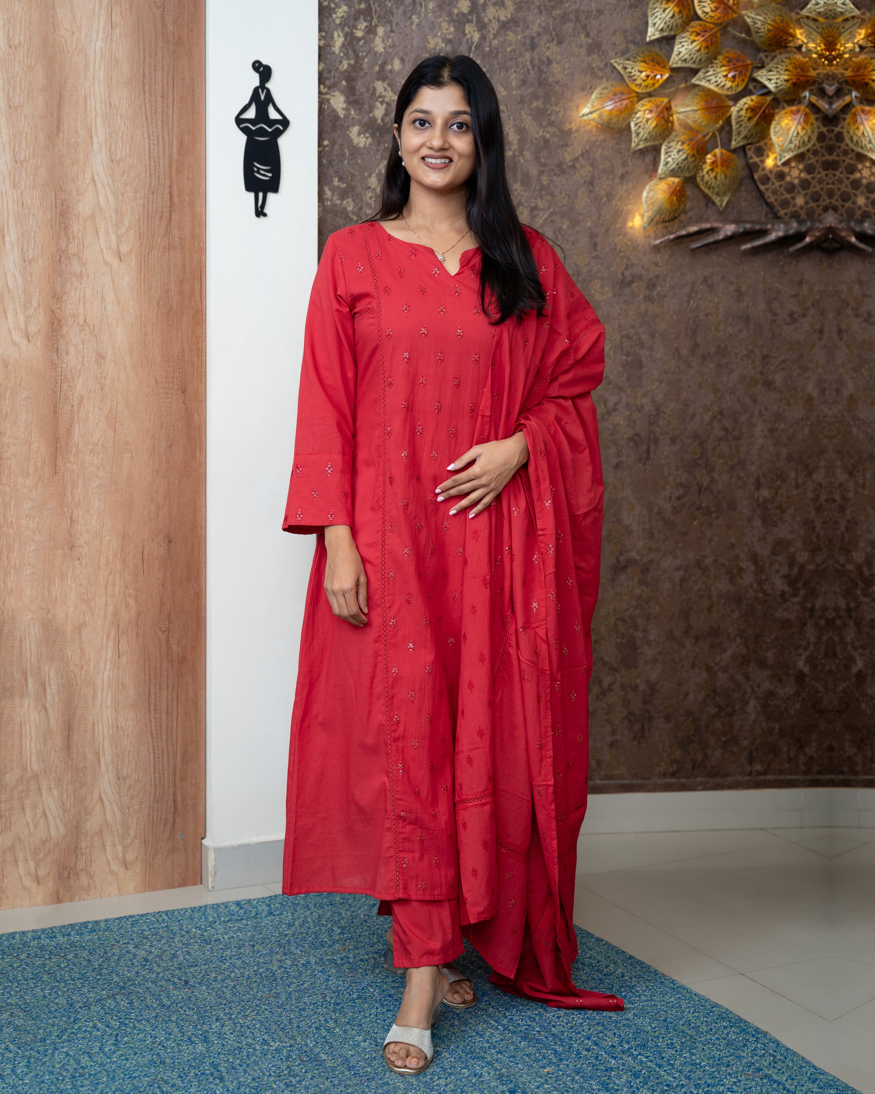 Load image into Gallery viewer, Mul Cotton Suit-7044
