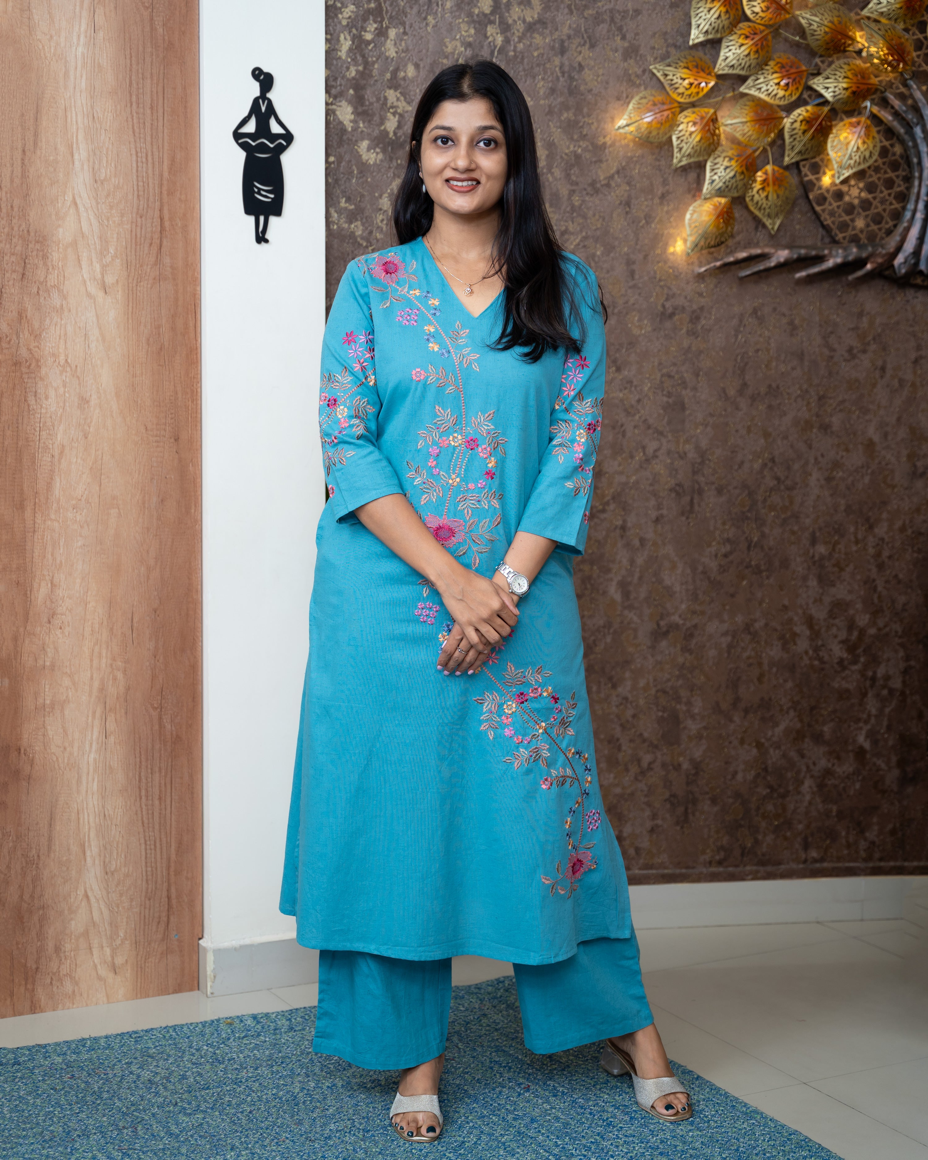 Load image into Gallery viewer, Cotton Co-Ord Set-7097
