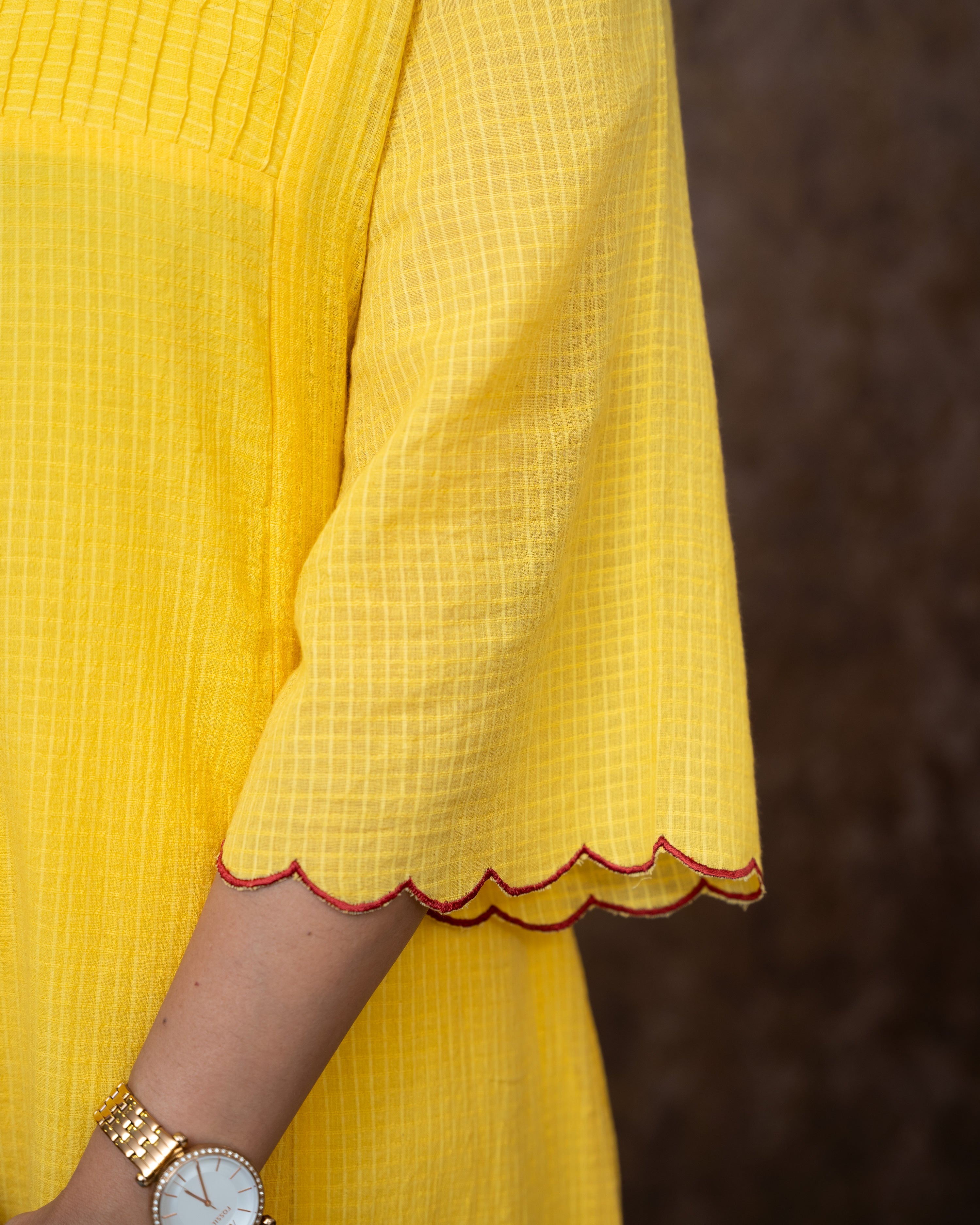Load image into Gallery viewer, Kota Cotton Designer Kurti(Pre-Order)-981
