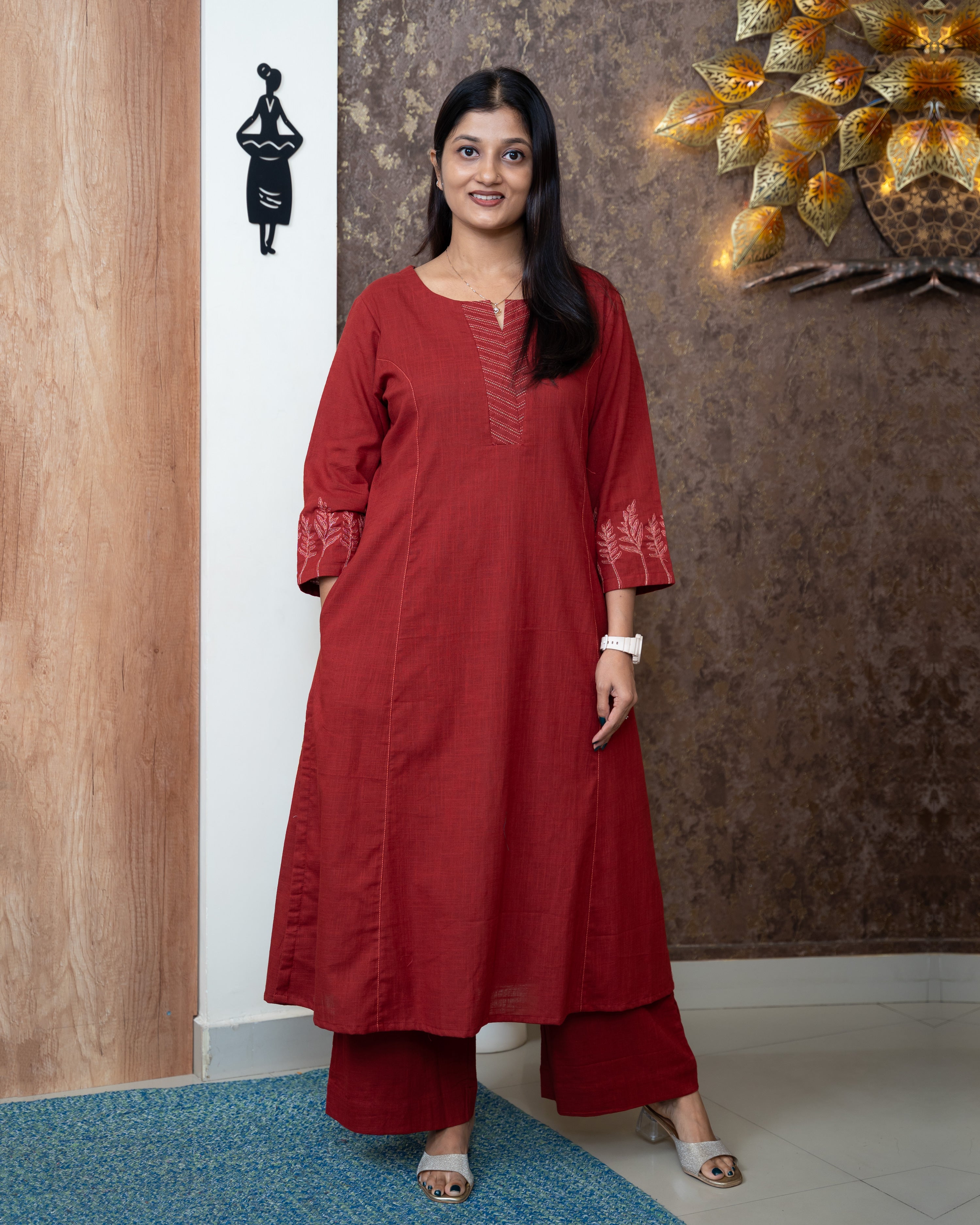 Load image into Gallery viewer, Cotton Co-ord Set- 7156
