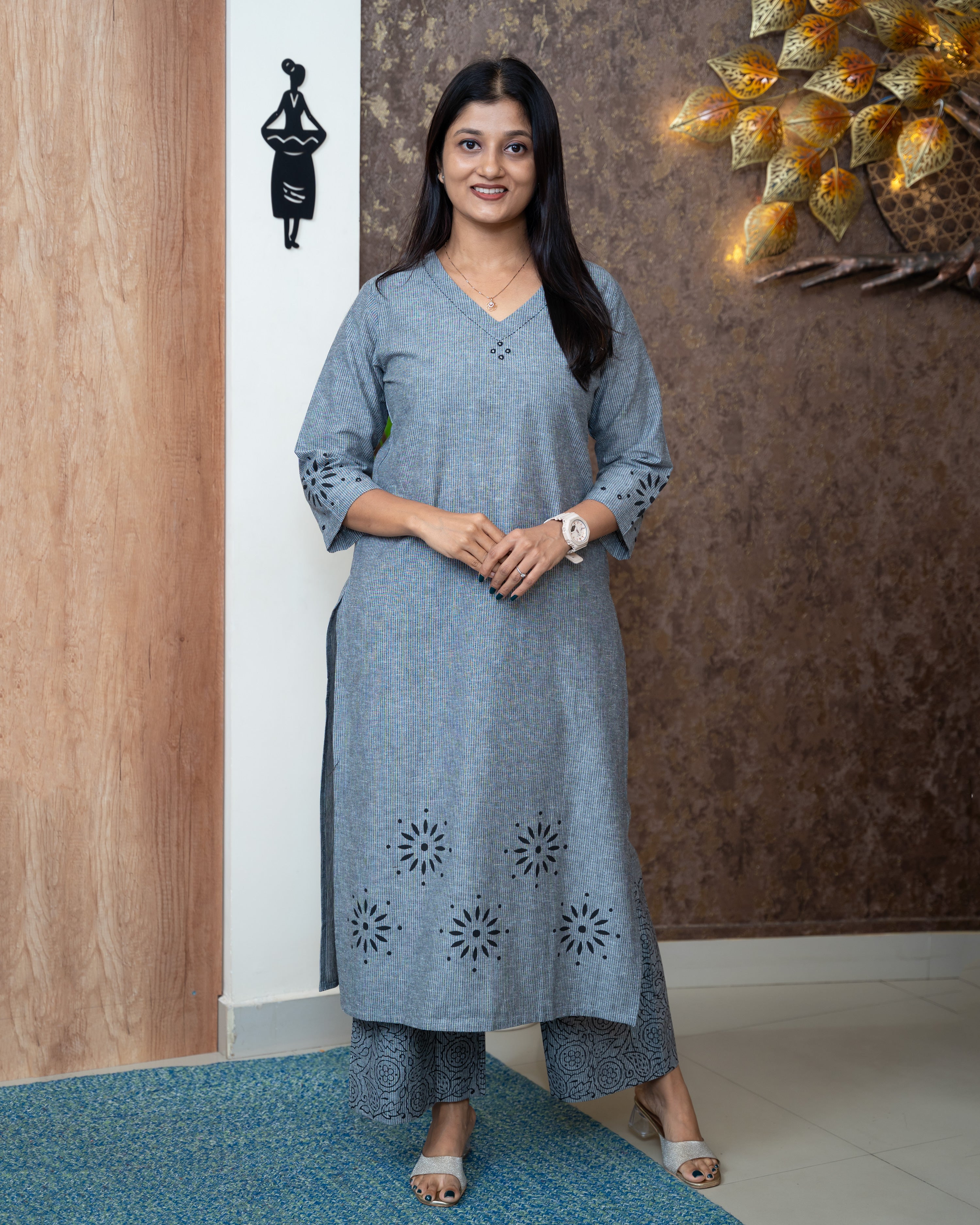 Load image into Gallery viewer, Cotton Co-Ord Set-7151
