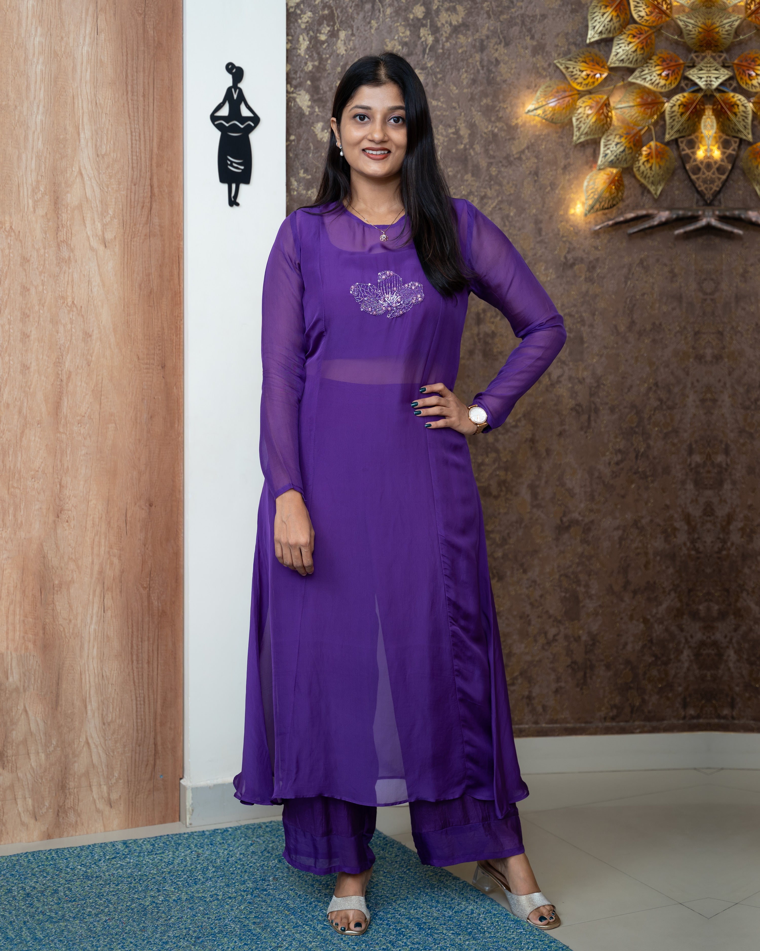 Load image into Gallery viewer, Viscose Organza Designer Kurti
