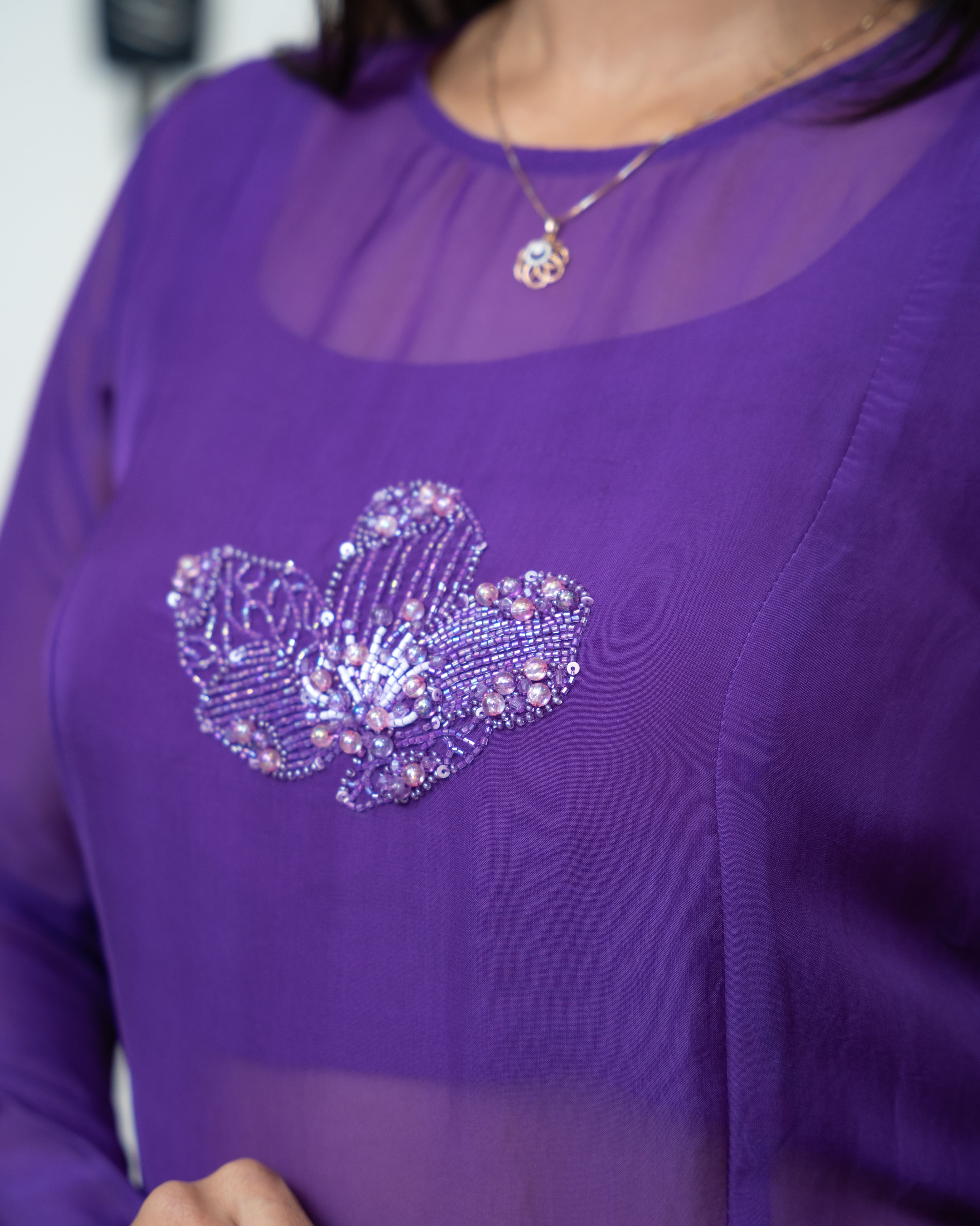 Load image into Gallery viewer, Viscose Organza Designer Kurti
