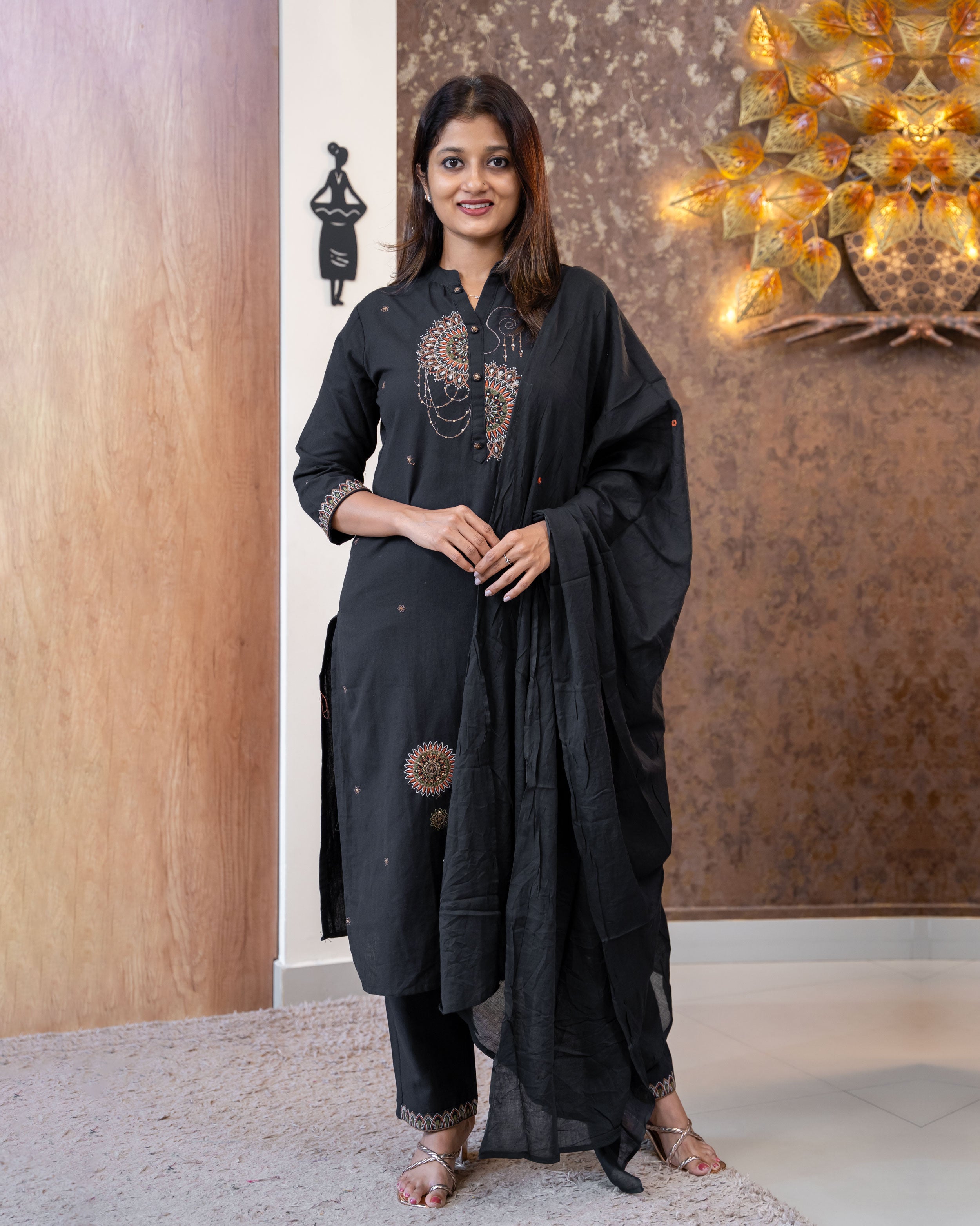 Load image into Gallery viewer, Pure Cotton Kurti Set-3071
