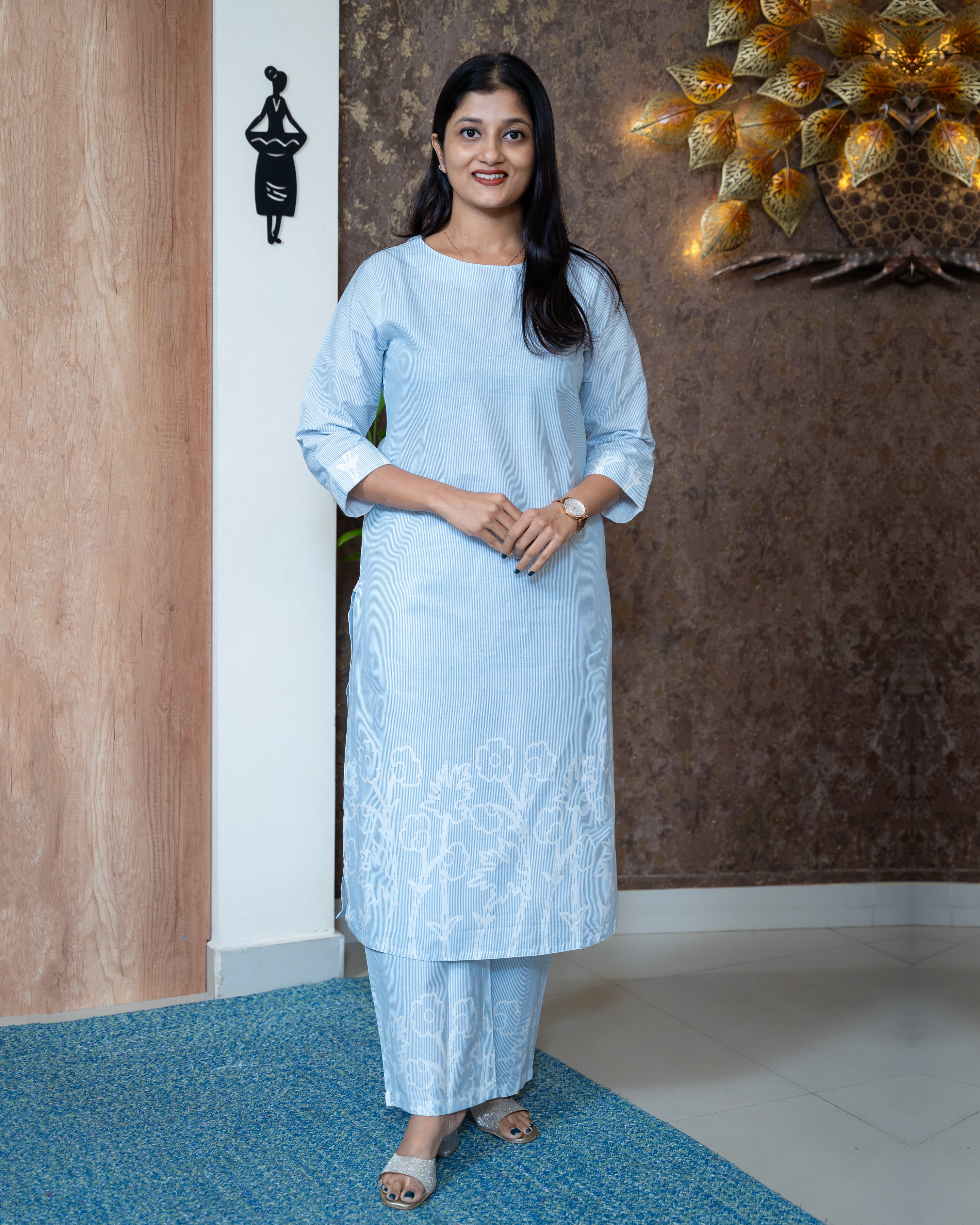 Load image into Gallery viewer, Cotton Co-Ord Set-7216
