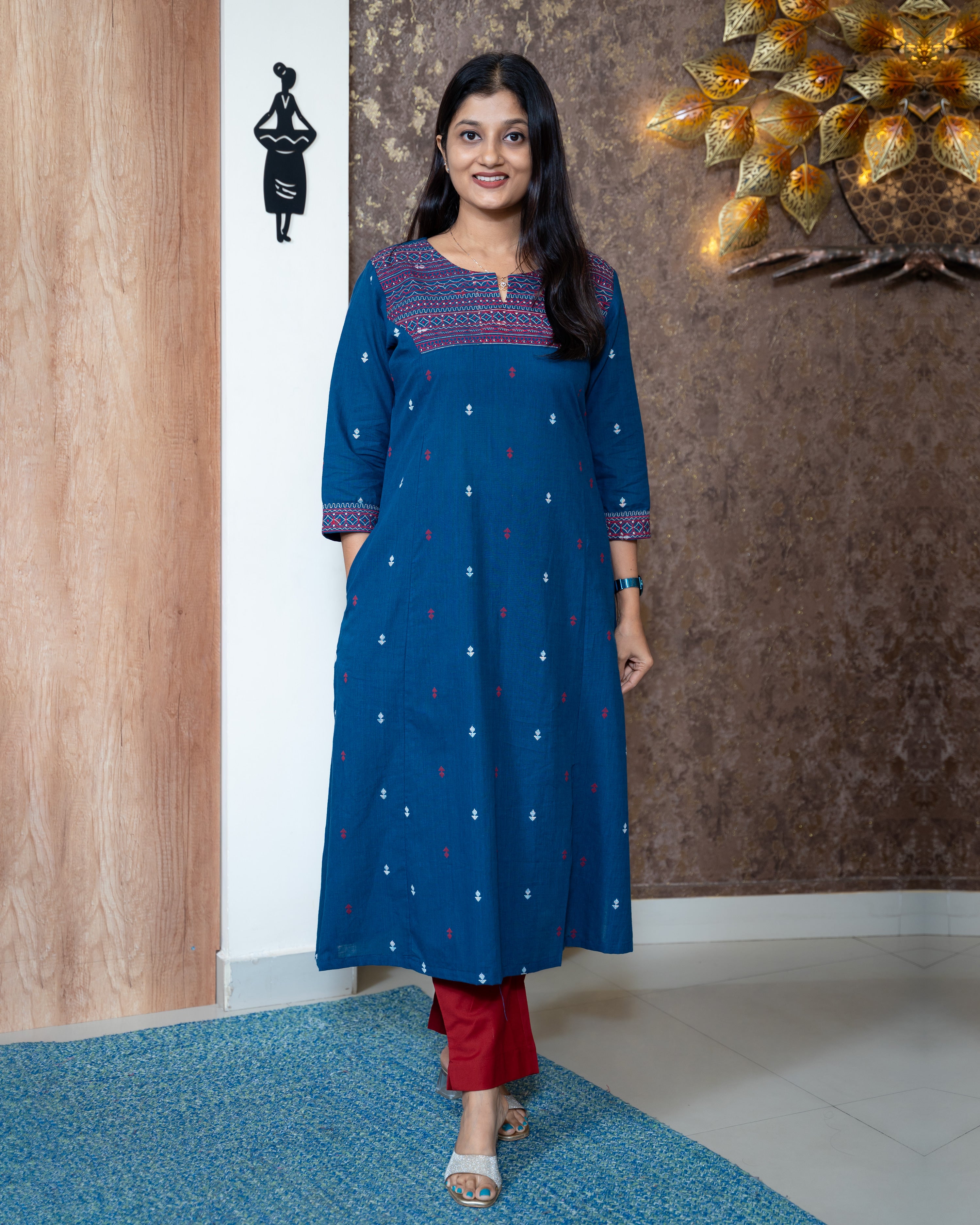 Load image into Gallery viewer, Cotton Kurti-7335
