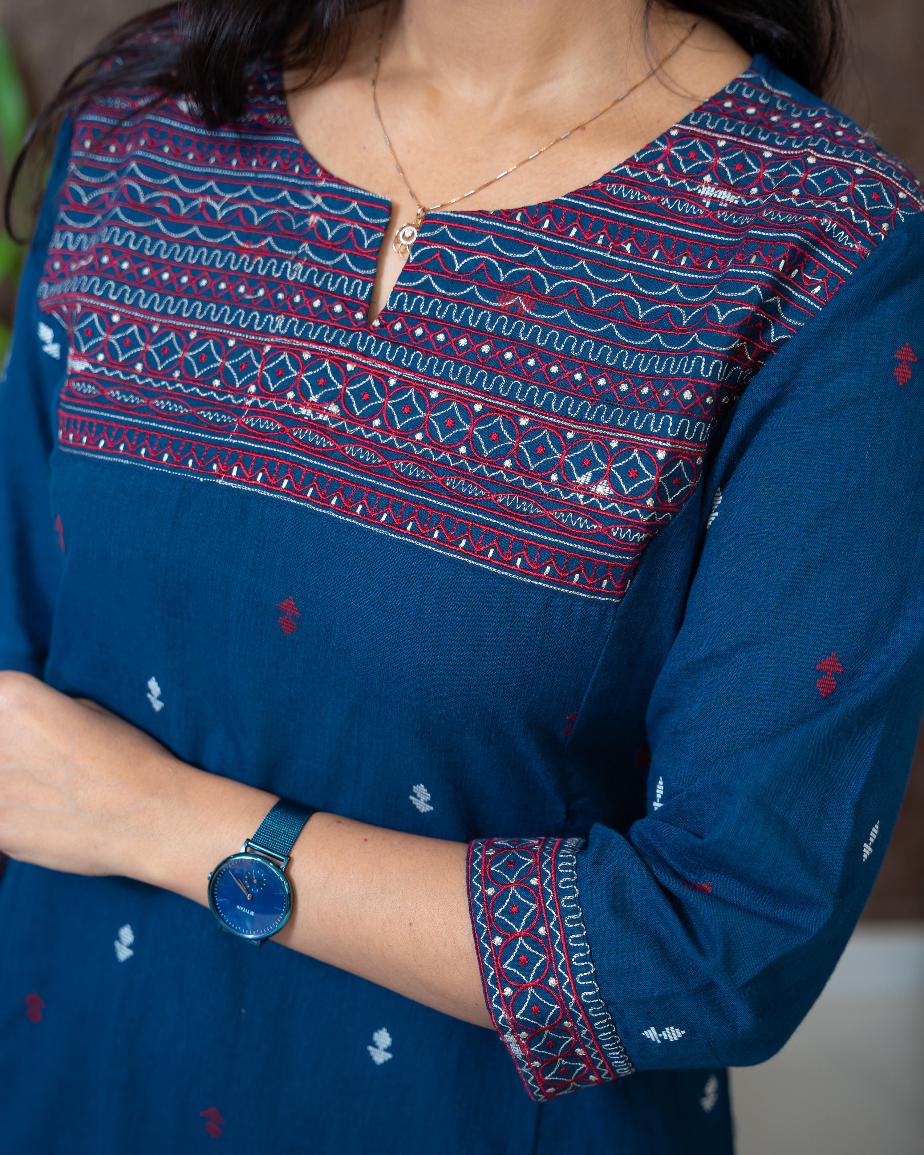Load image into Gallery viewer, Cotton Kurti-7335
