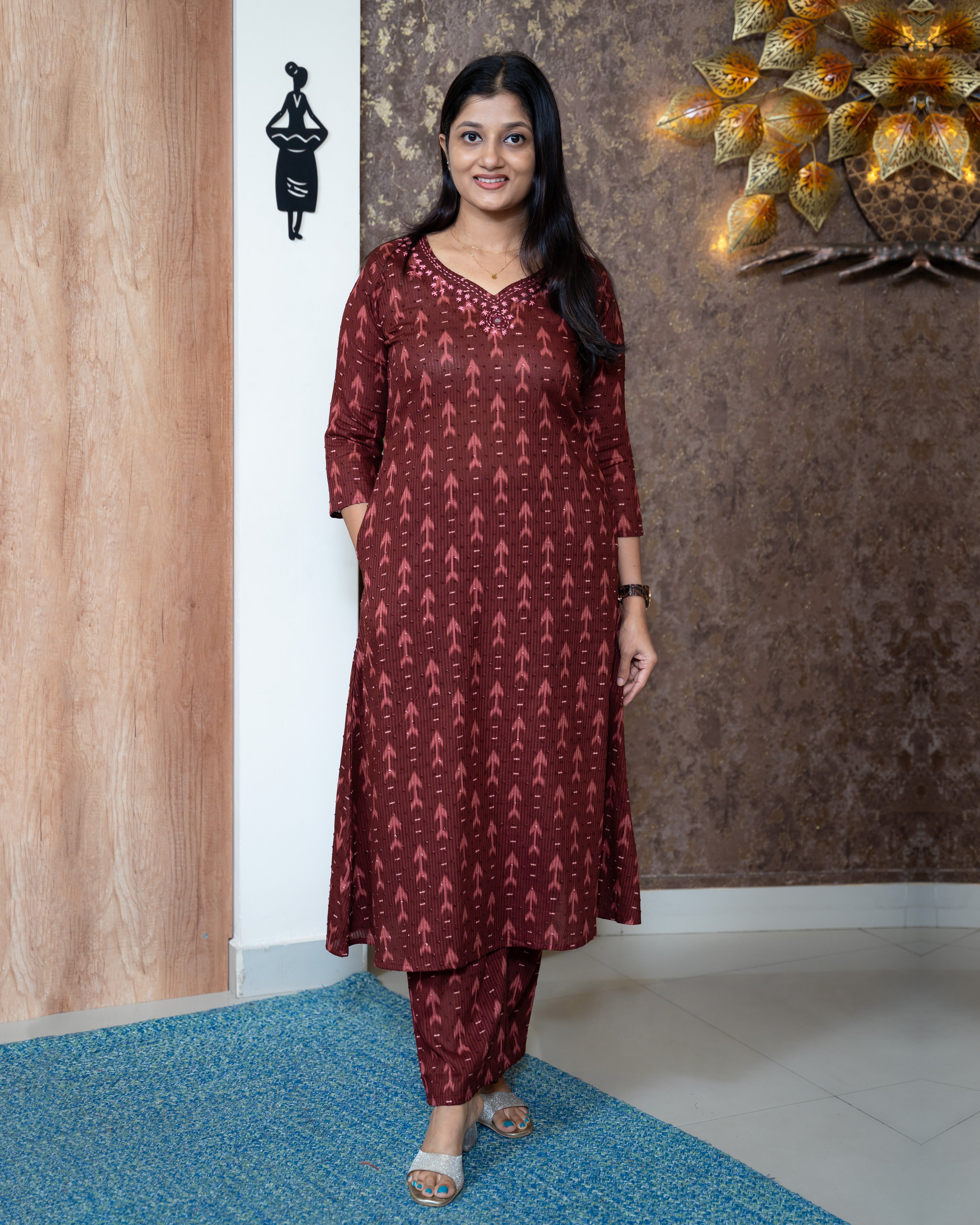 Load image into Gallery viewer, Cotton Co-Ord Set-7344

