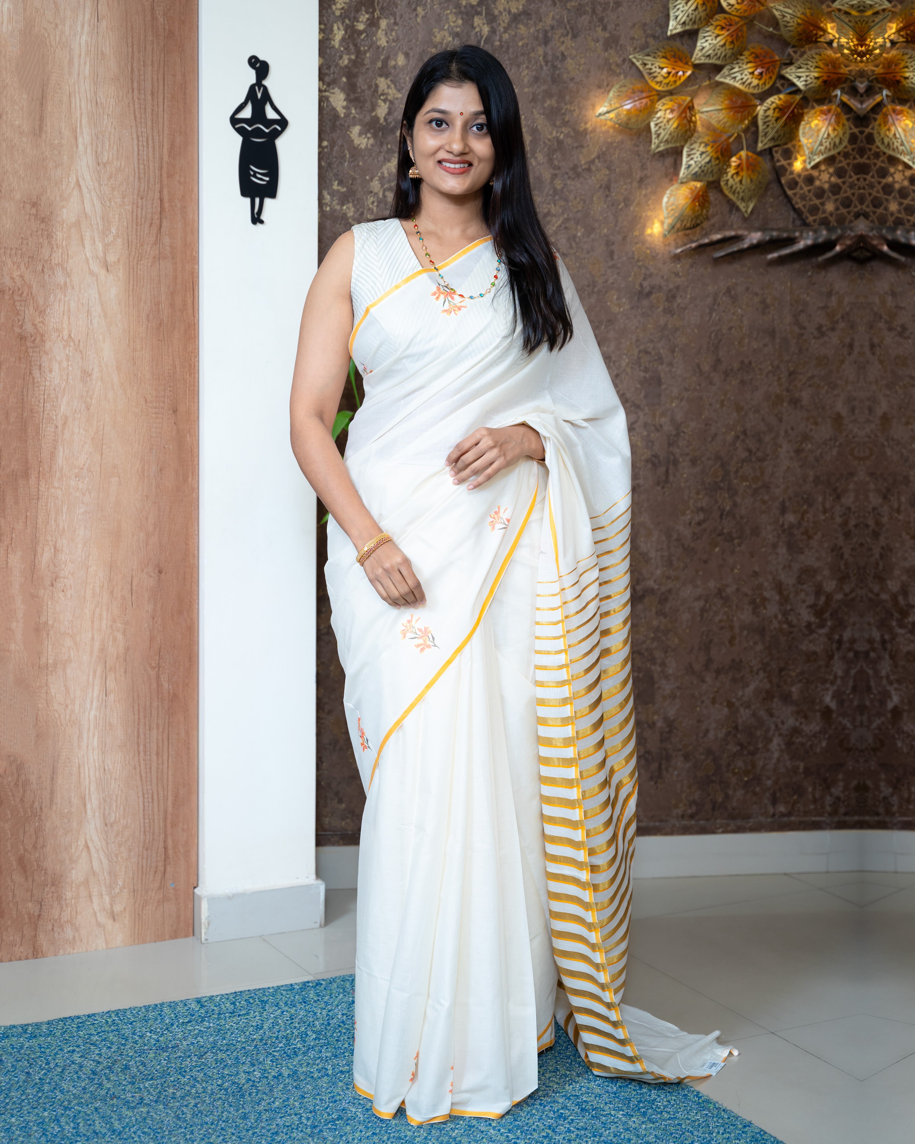Load image into Gallery viewer, Soft Cotton Kerala Saree-7291
