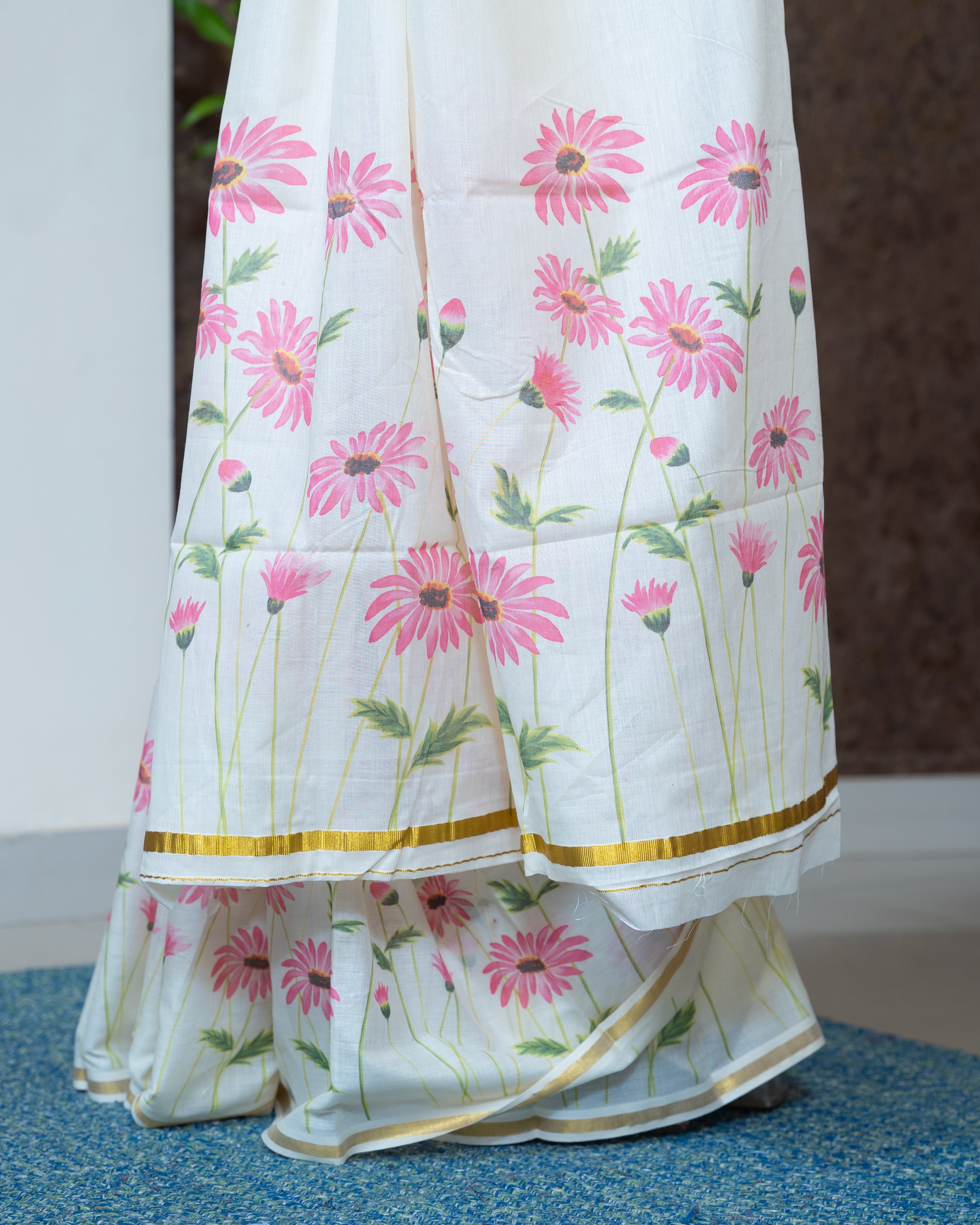 Load image into Gallery viewer, Cotton Kerala Saree(pre-order)-7293
