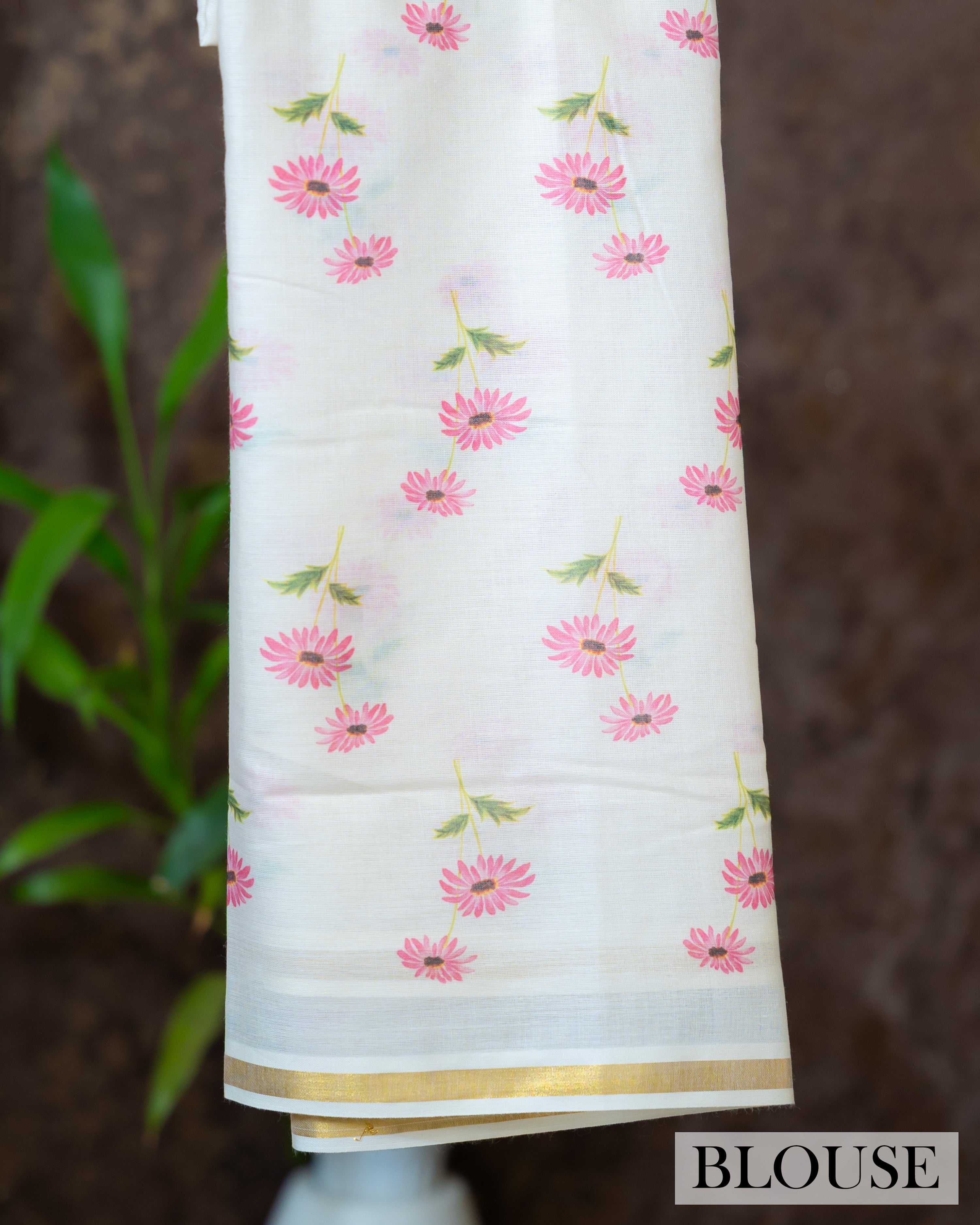 Load image into Gallery viewer, Cotton Kerala Saree(pre-order)-7293
