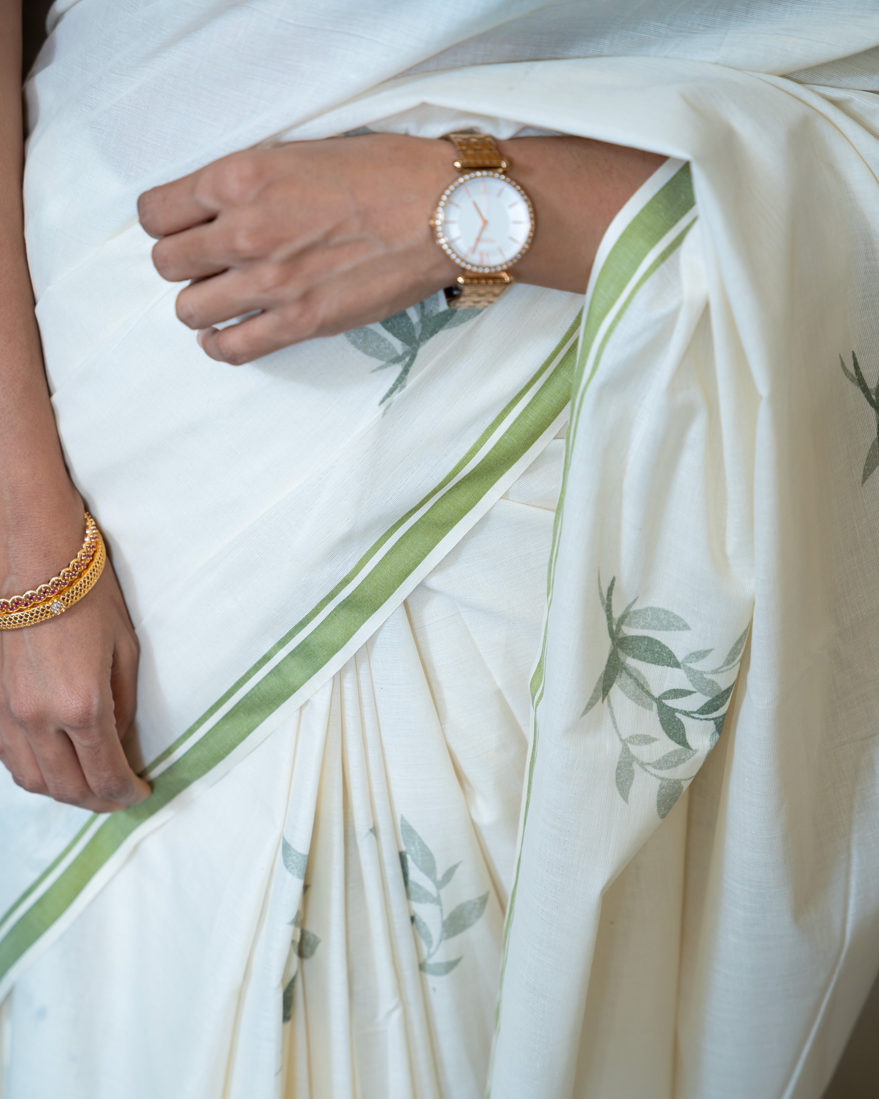 Load image into Gallery viewer, Soft Cotton Kerala Saree-7295
