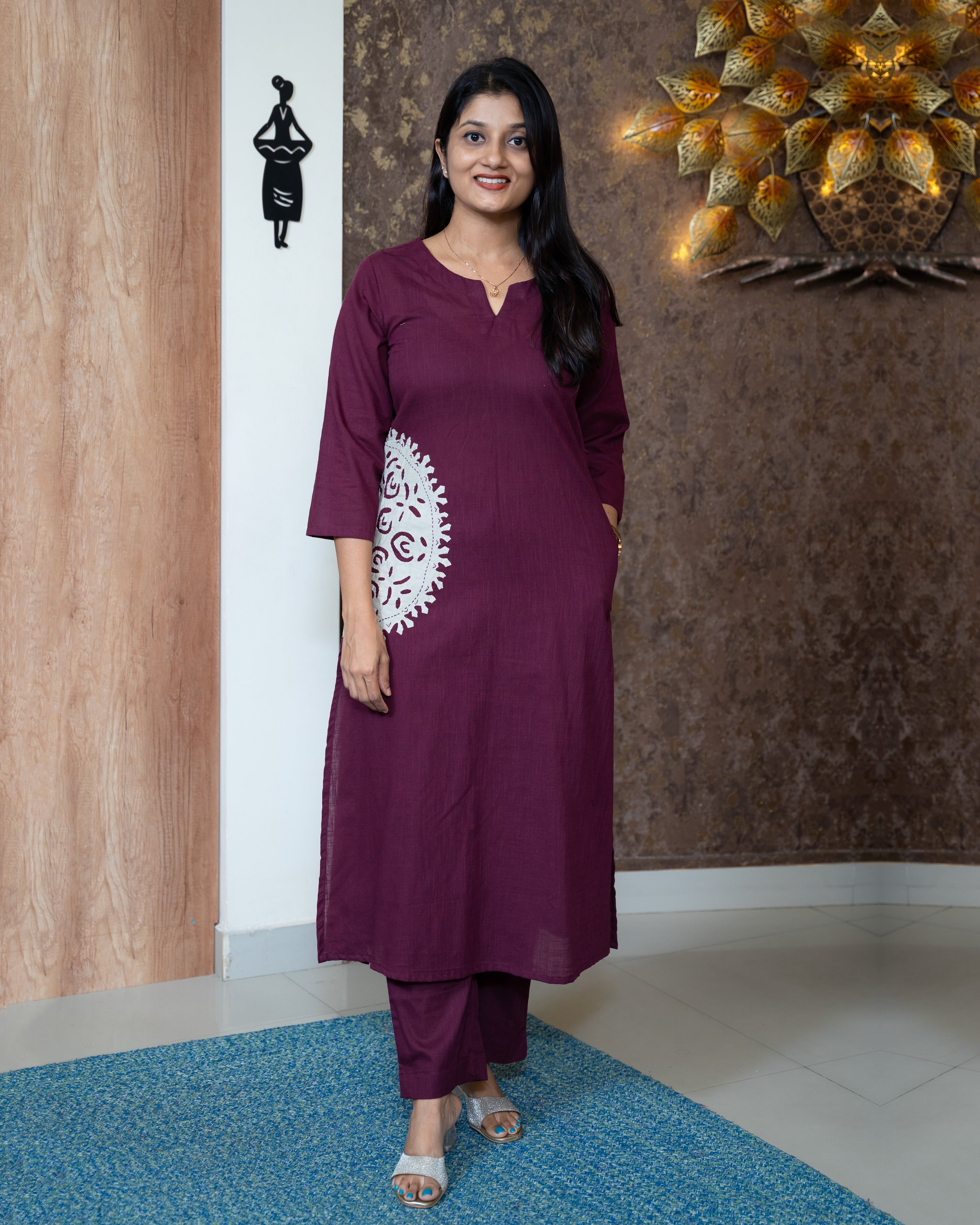 Load image into Gallery viewer, Cotton Co-Ord Set-7319
