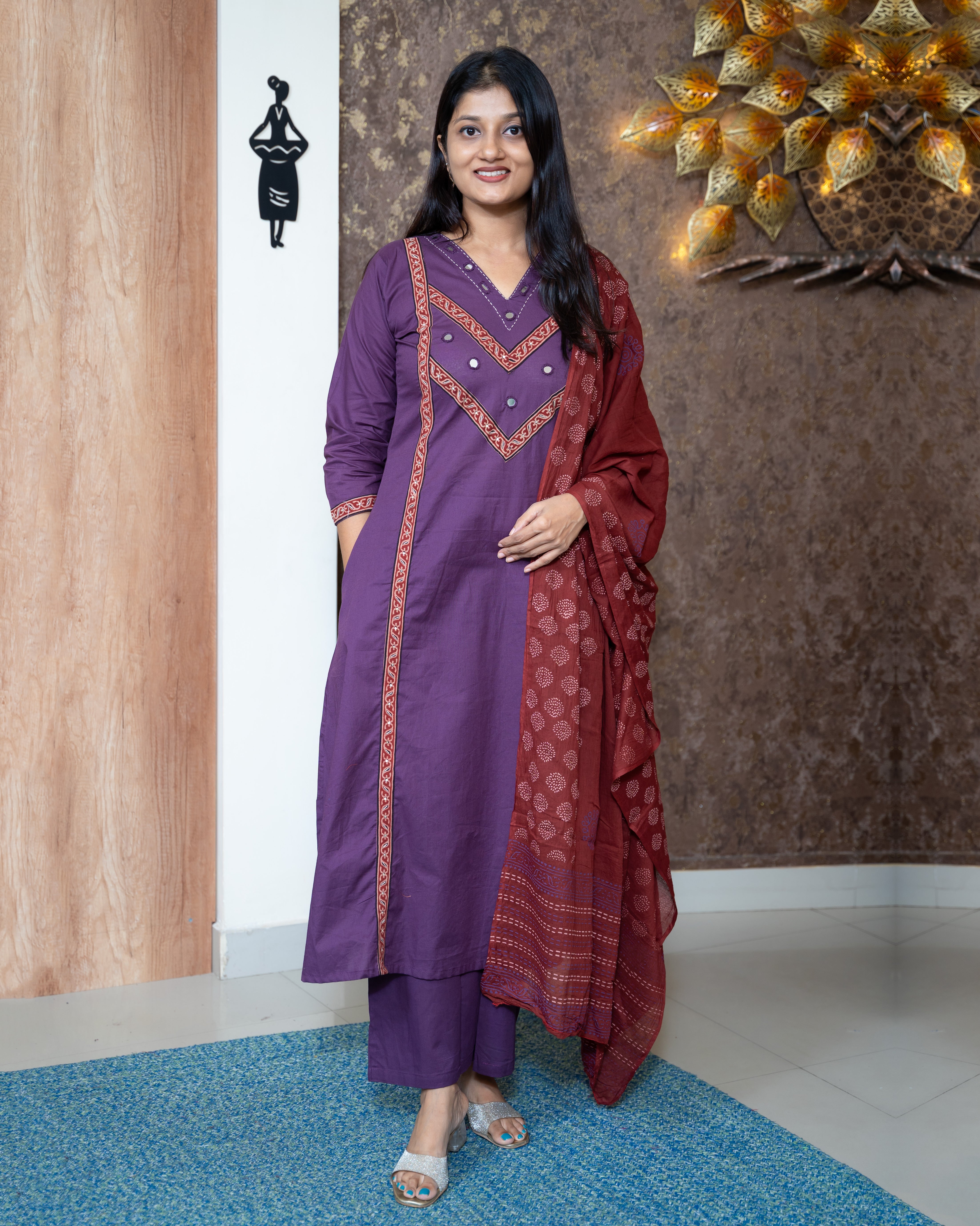 Load image into Gallery viewer, Cotton Suit-7340
