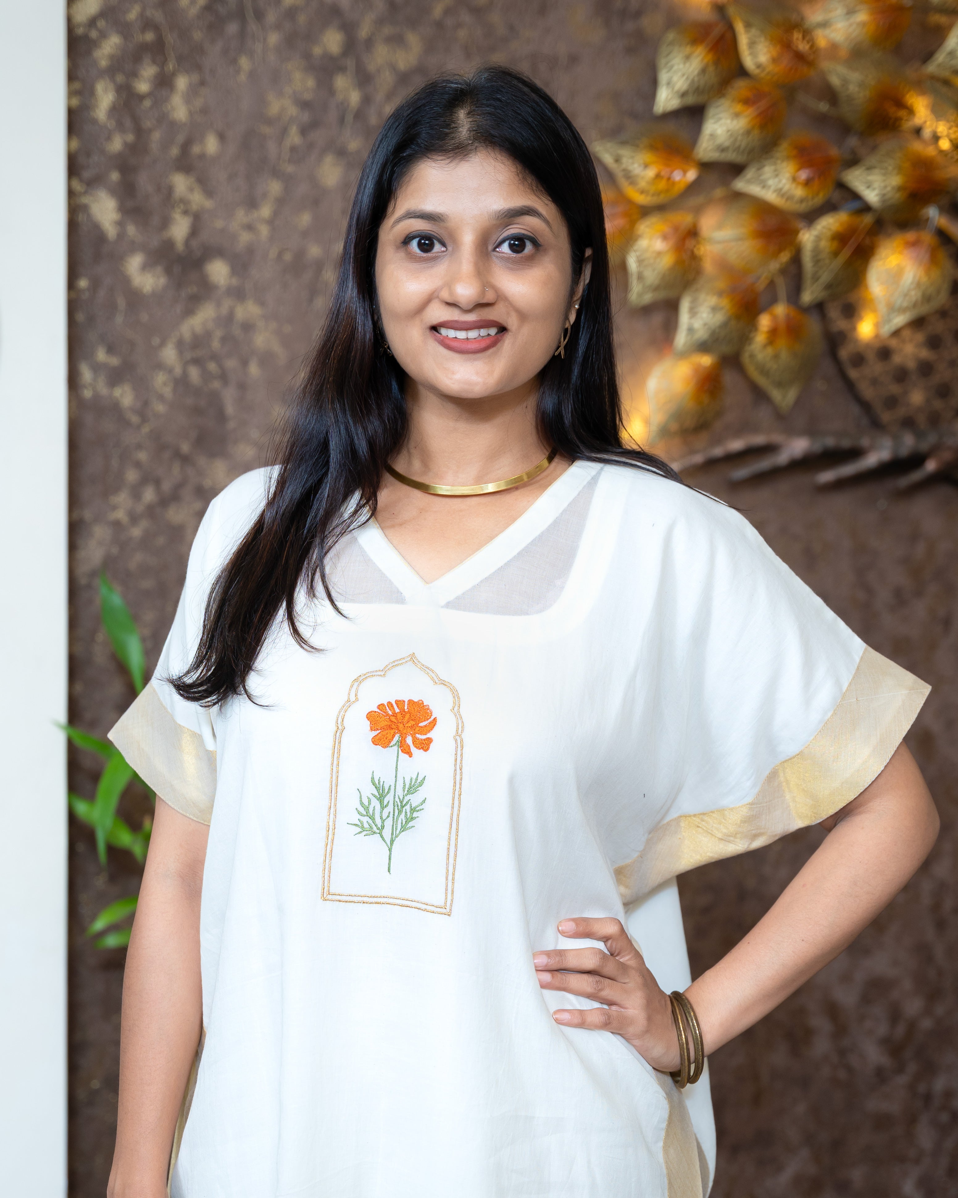 Load image into Gallery viewer, Mul Cotton Designer Kaftan (Pre-Order)-1042
