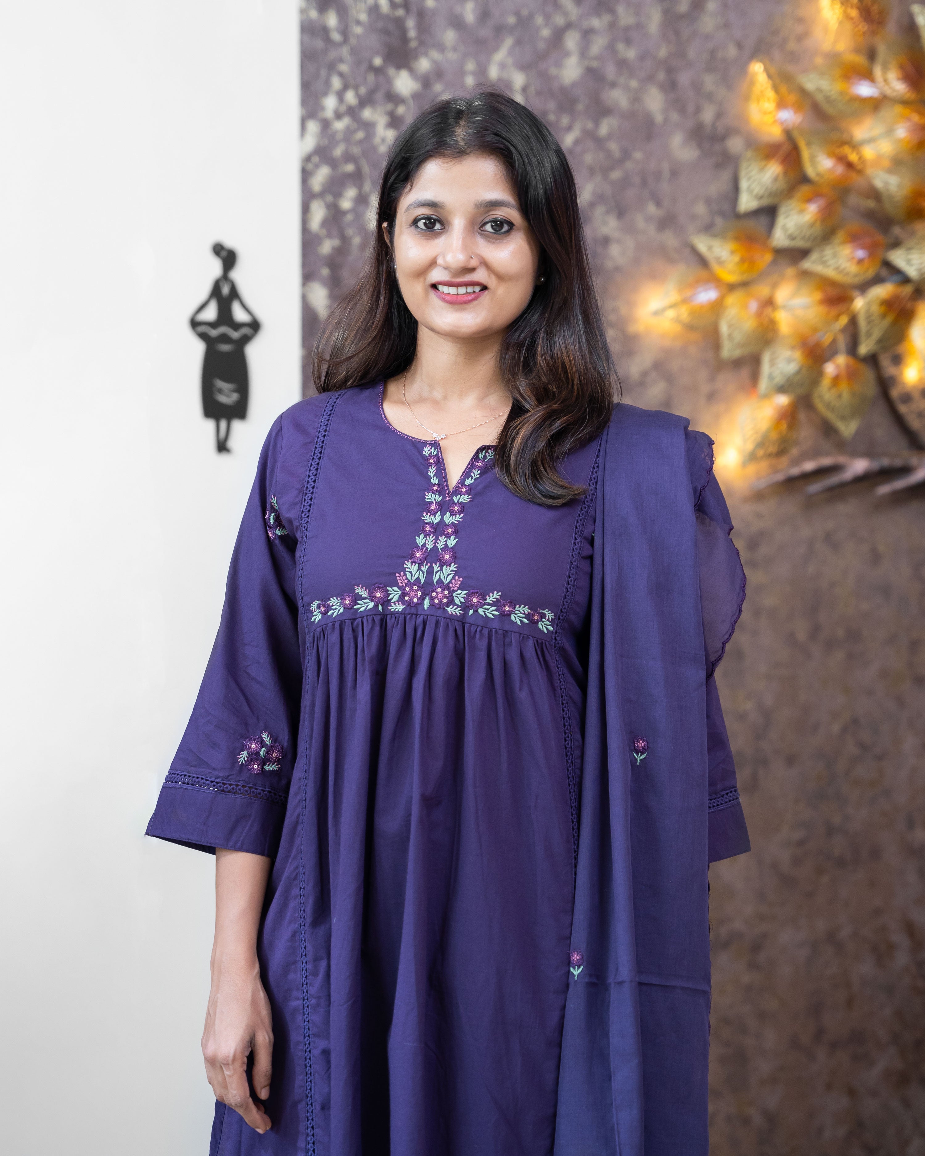 Load image into Gallery viewer, Pure Cotton Kurti Set-3188
