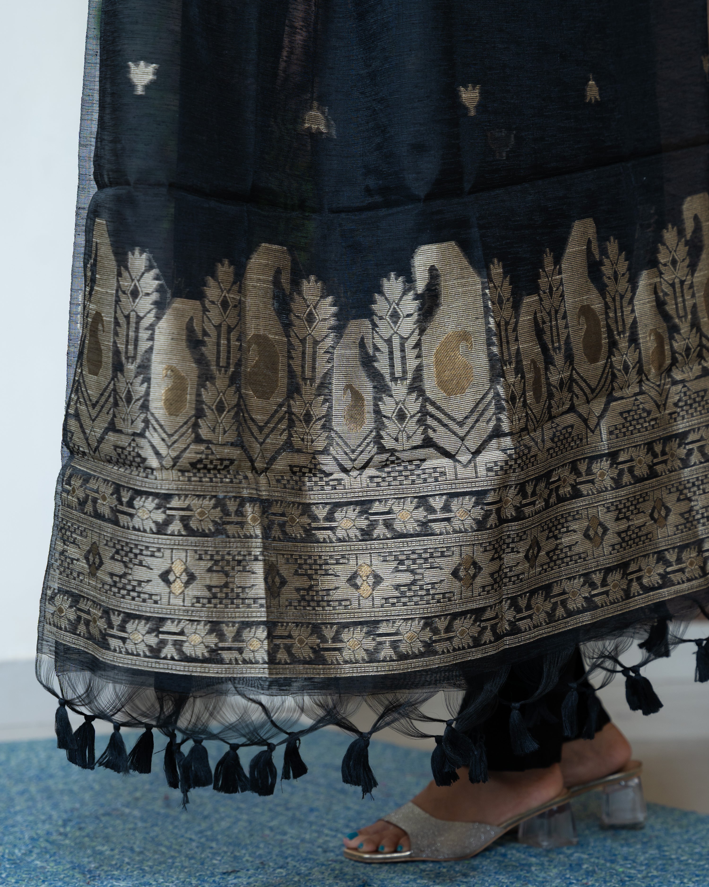 Load image into Gallery viewer, Chanderi Cotton Suit-7393
