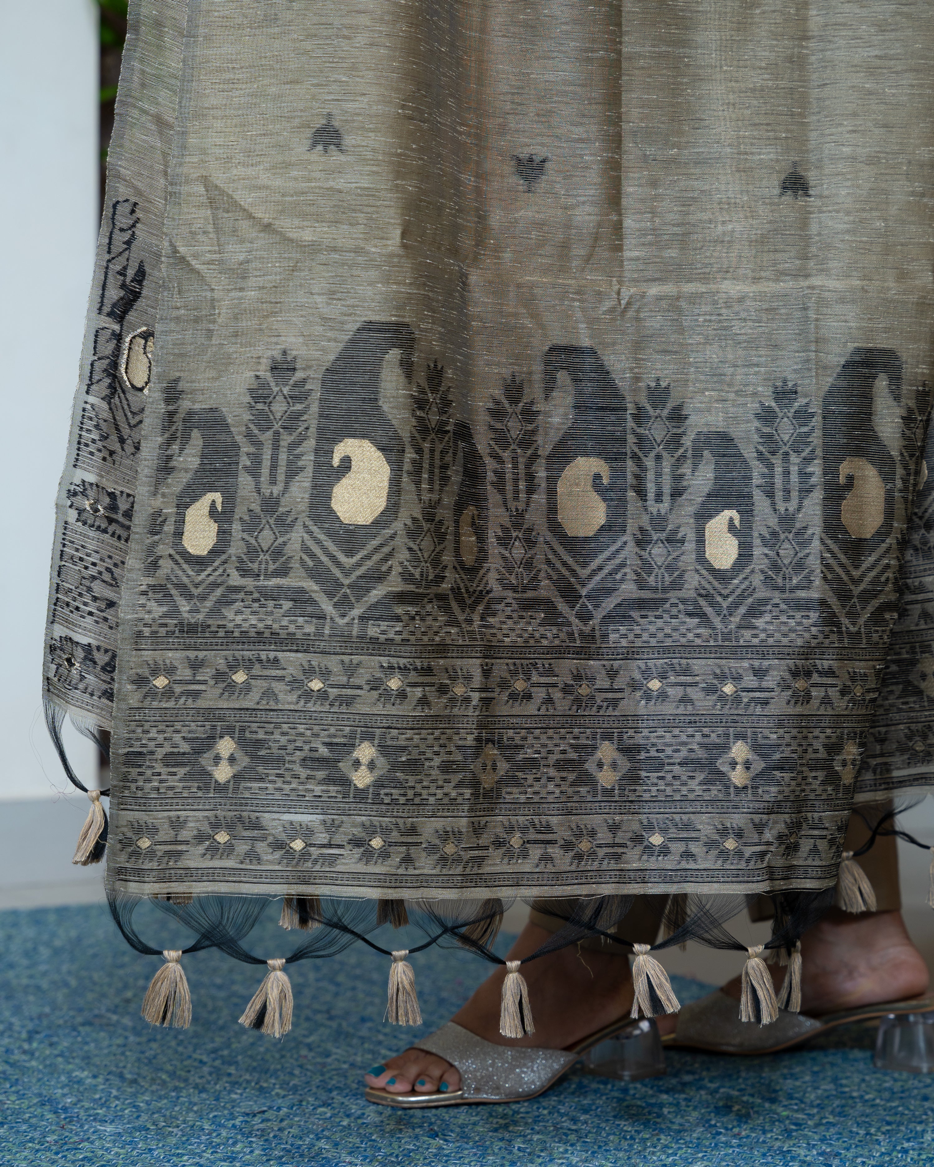 Load image into Gallery viewer, Chanderi Cotton Suit-7393
