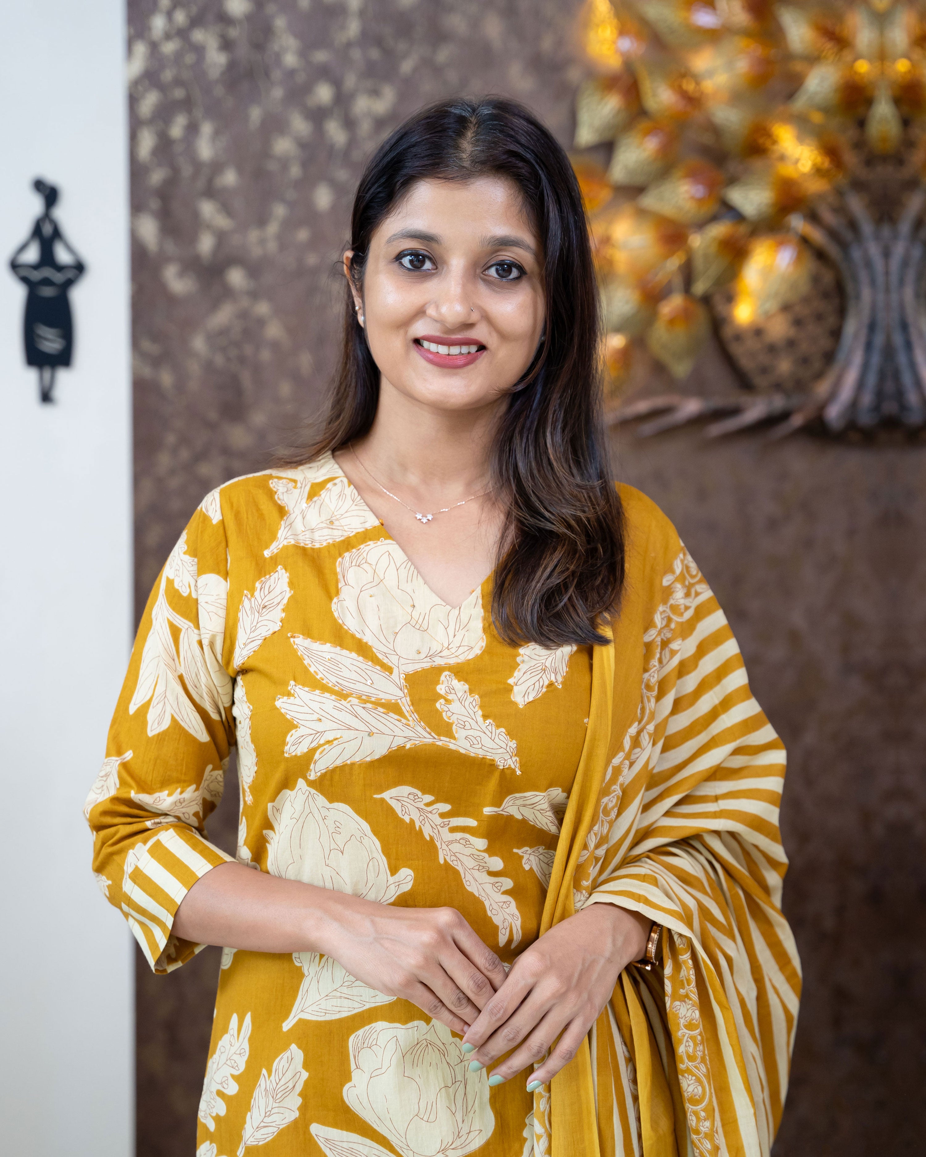 Load image into Gallery viewer, Cotton Kurti Set-3186
