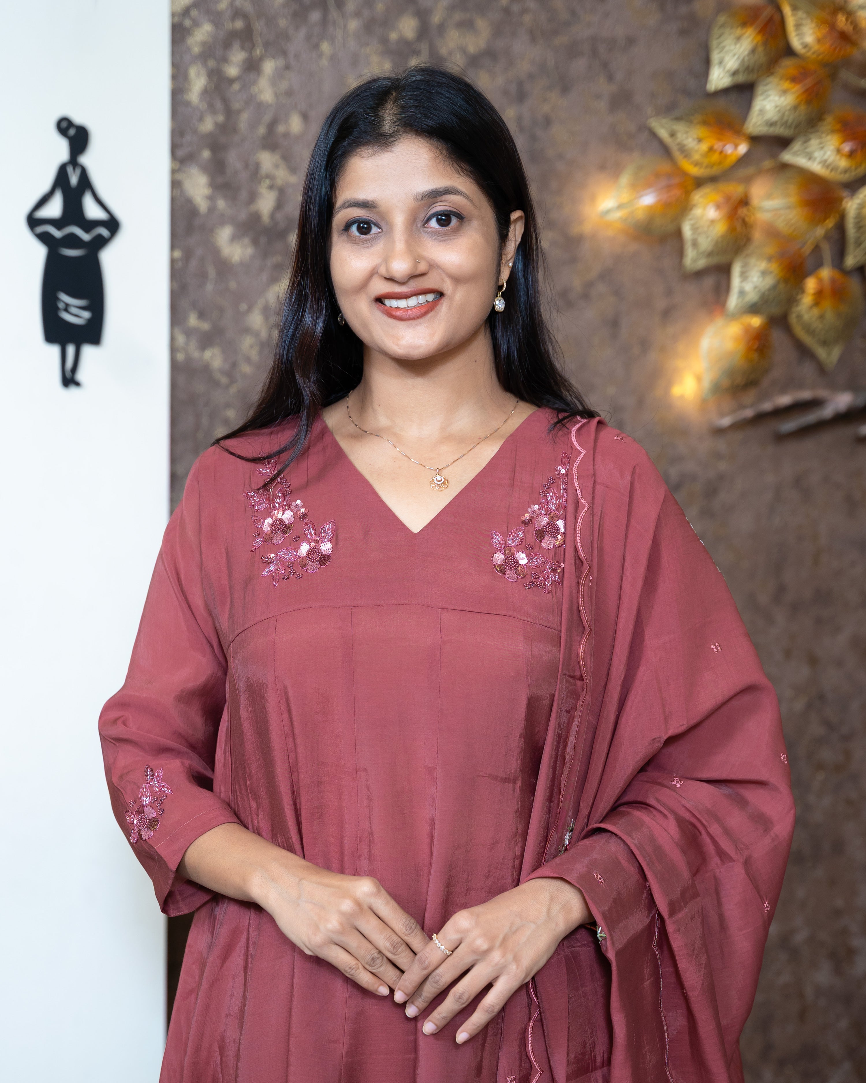 Load image into Gallery viewer, Mul Chanderi Suit-7339
