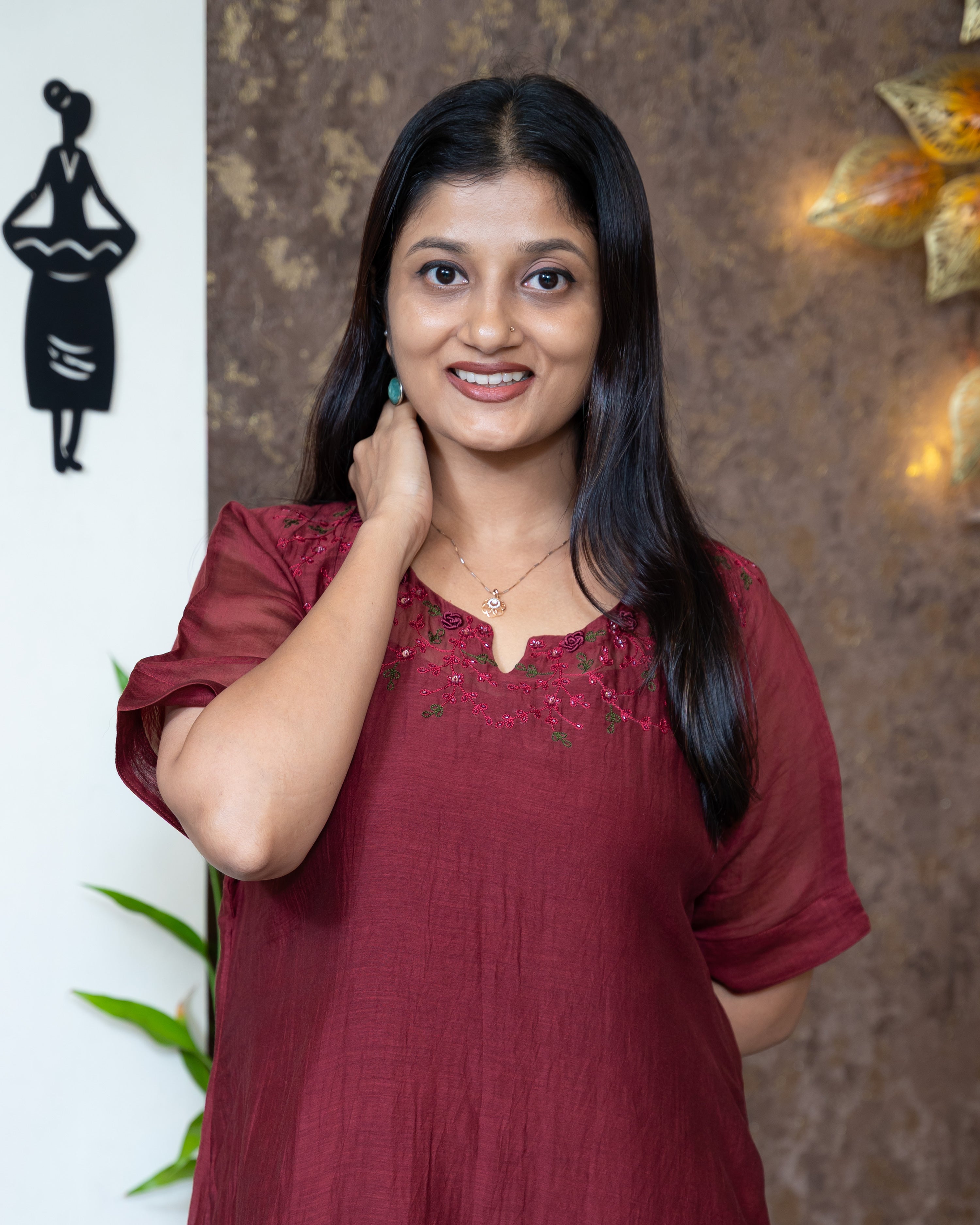 Load image into Gallery viewer, Mul Chanderi Designer Wear(Pre-Order)-1056
