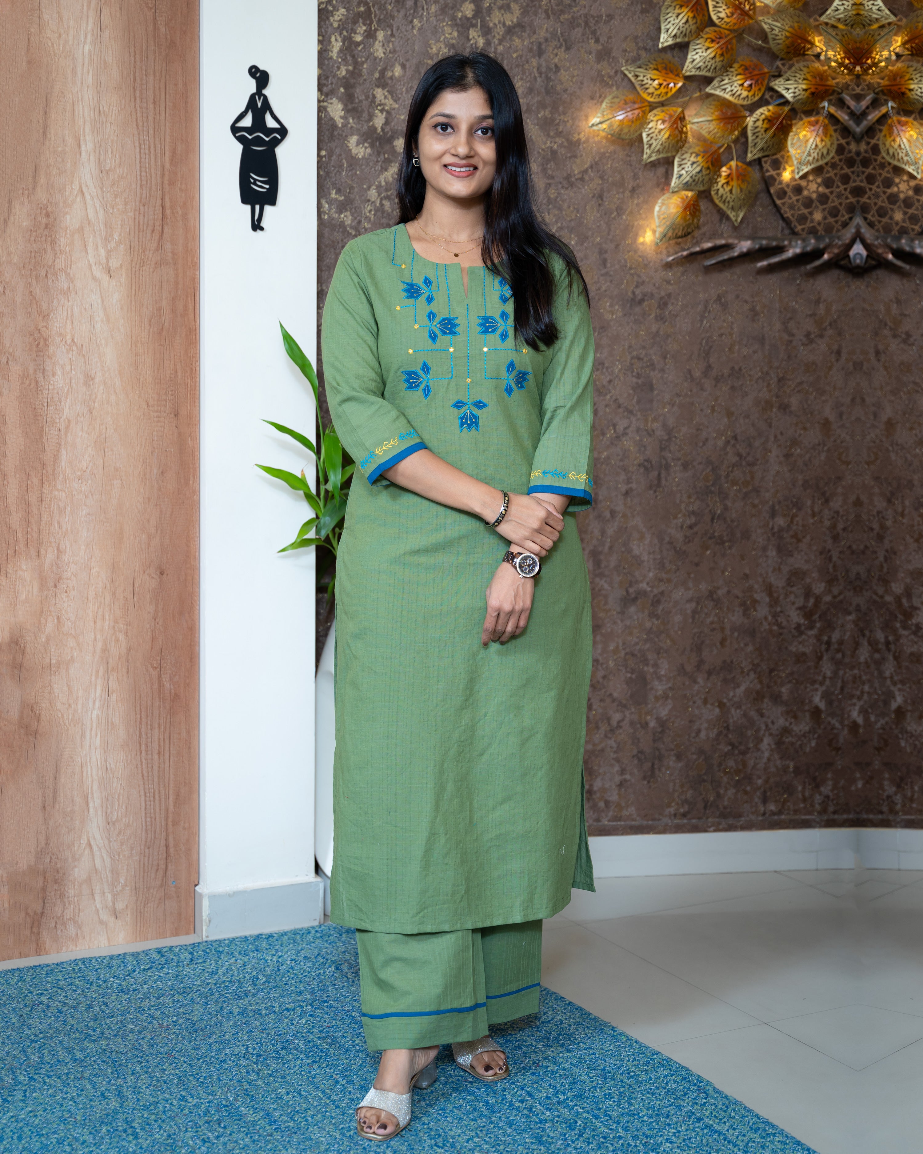 Load image into Gallery viewer, Cotton Co-Ord Set-7507
