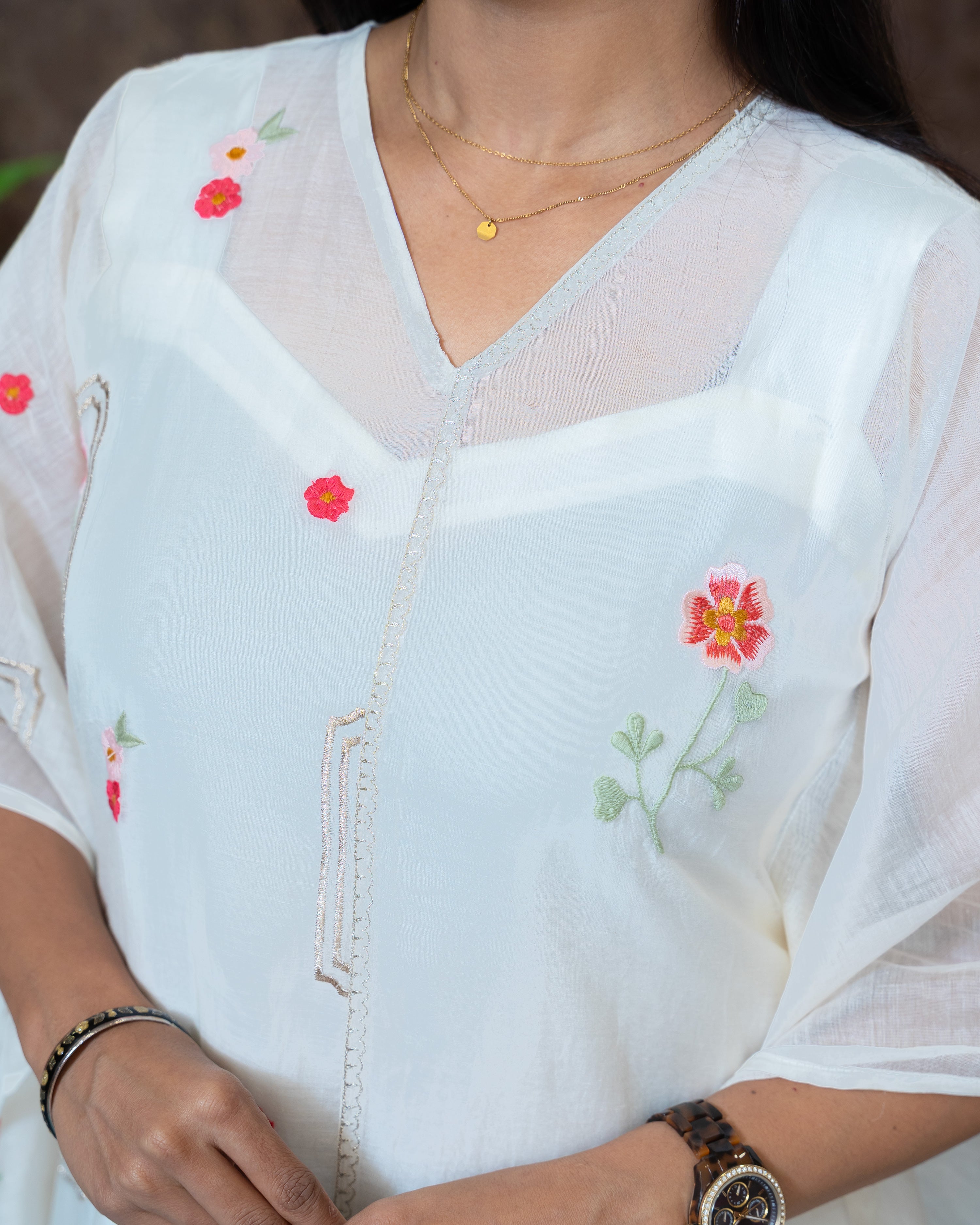 Load image into Gallery viewer, Mul Chanderi Designer Kaftan(Pre-Order)-1059
