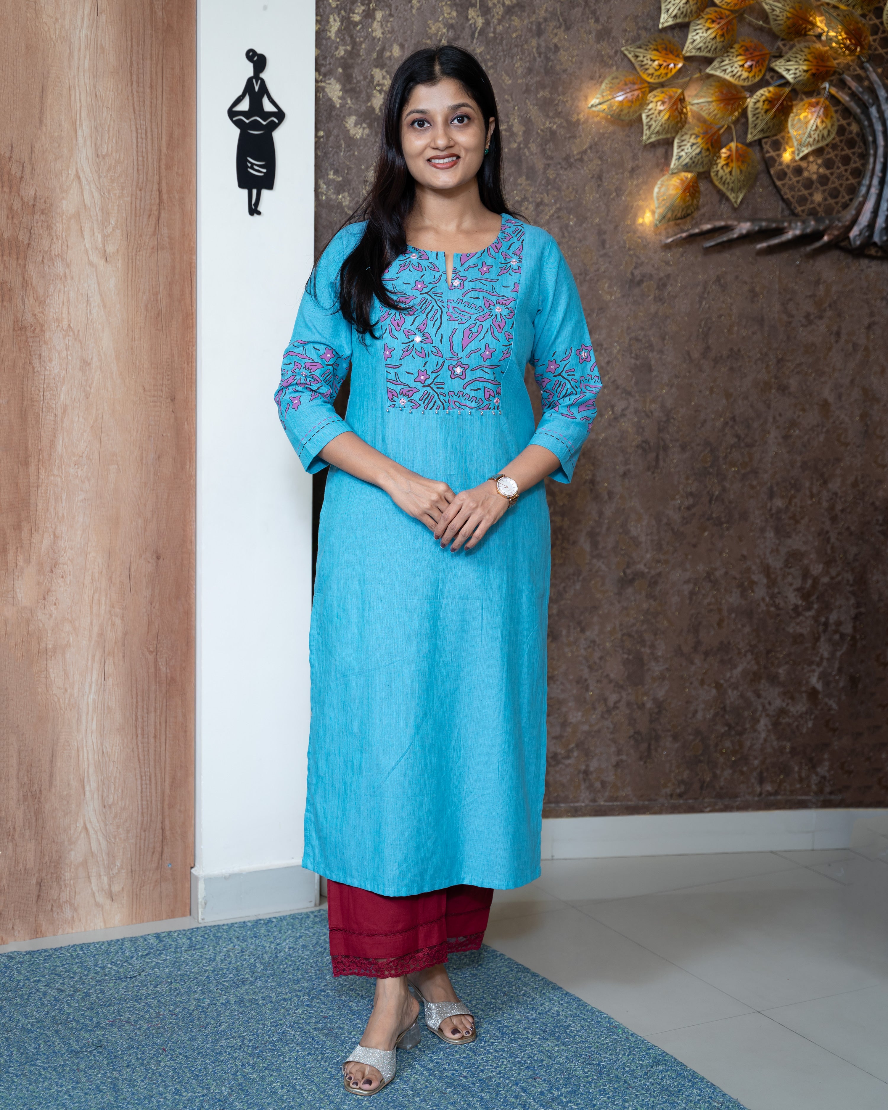 Load image into Gallery viewer, Cotton Kurti-7504

