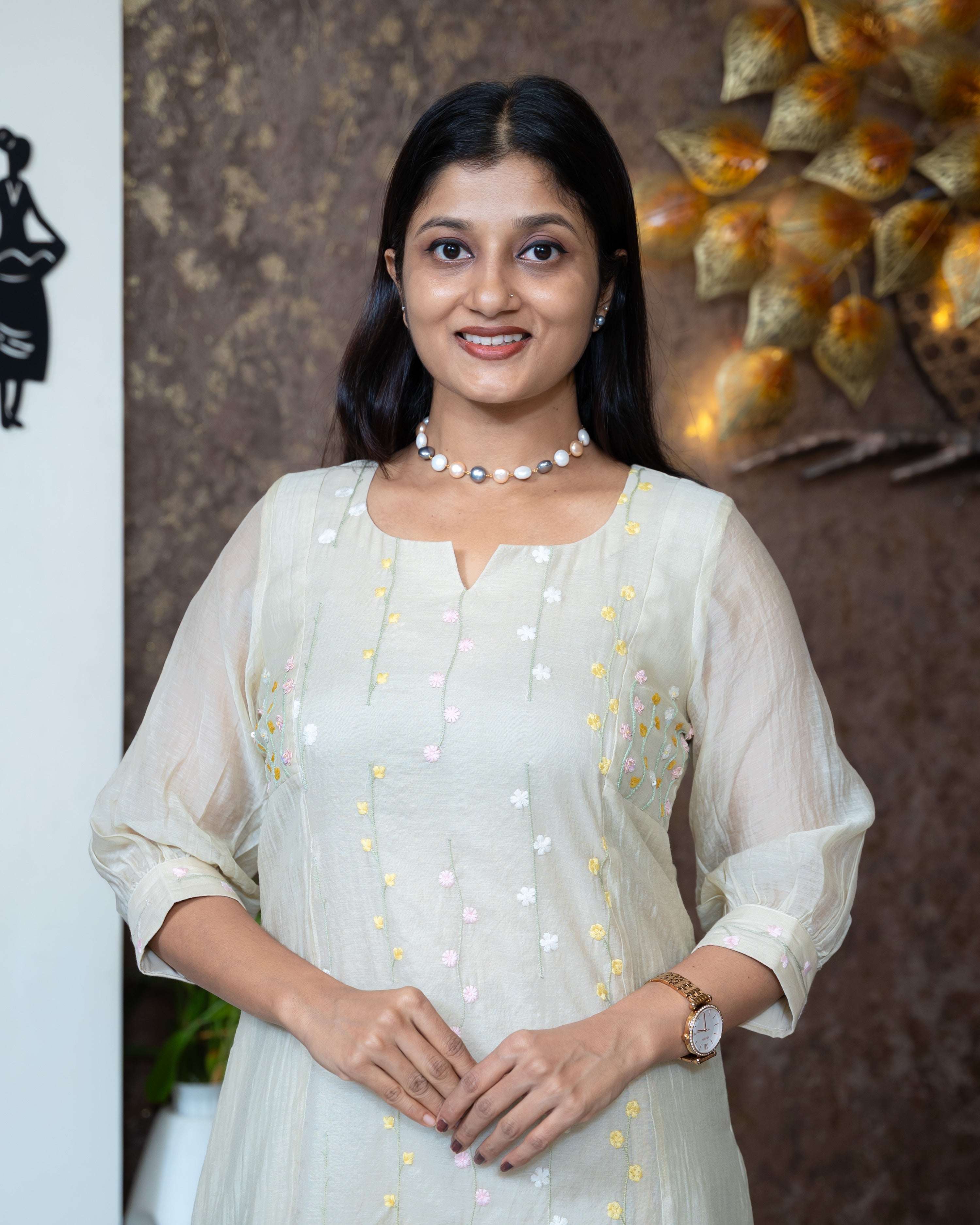 Load image into Gallery viewer, Mul Chanderi Designer Kurti(Pre-Order)-1074
