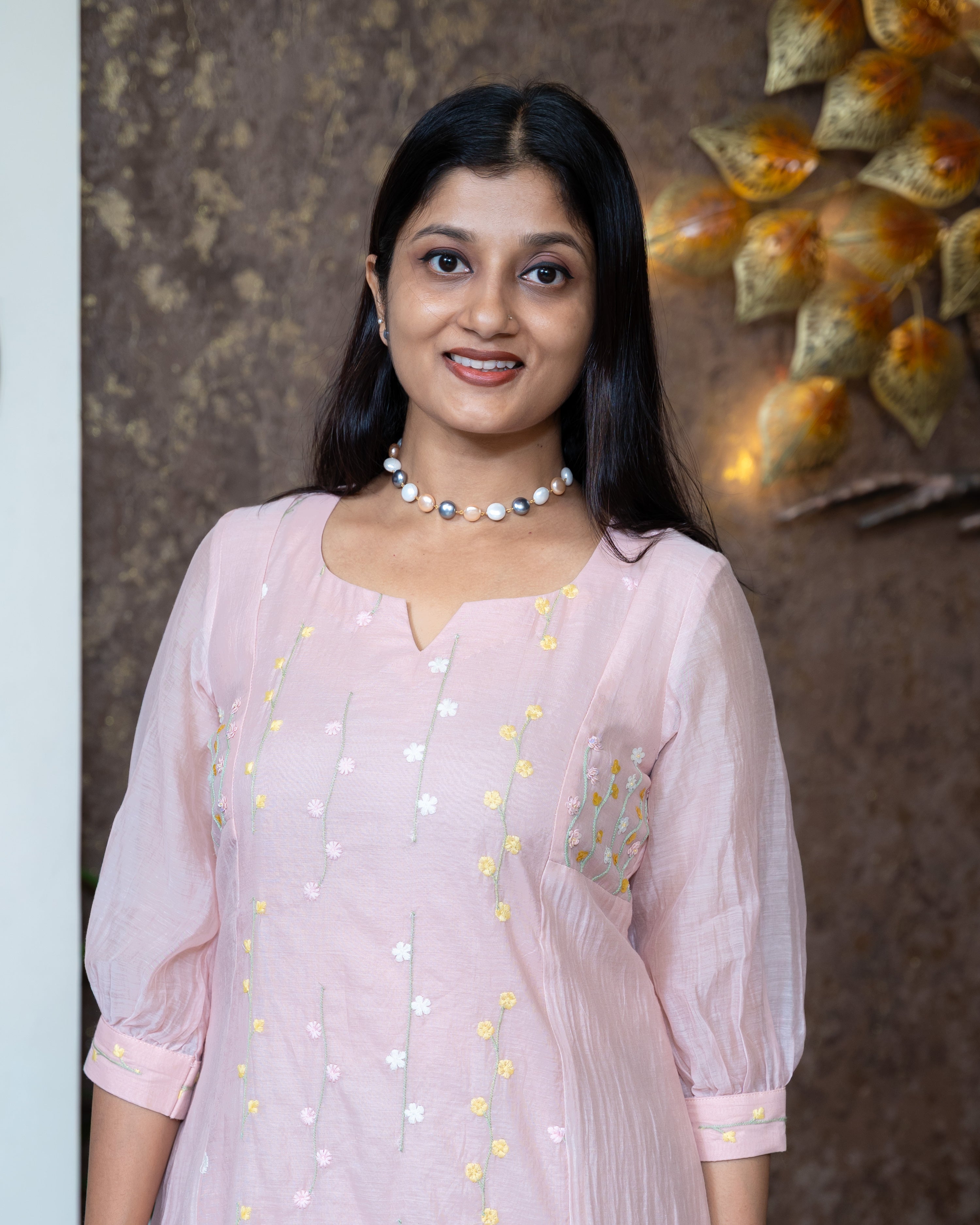 Load image into Gallery viewer, Mul Chanderi Designer Kurti(Pre-Order)-1074
