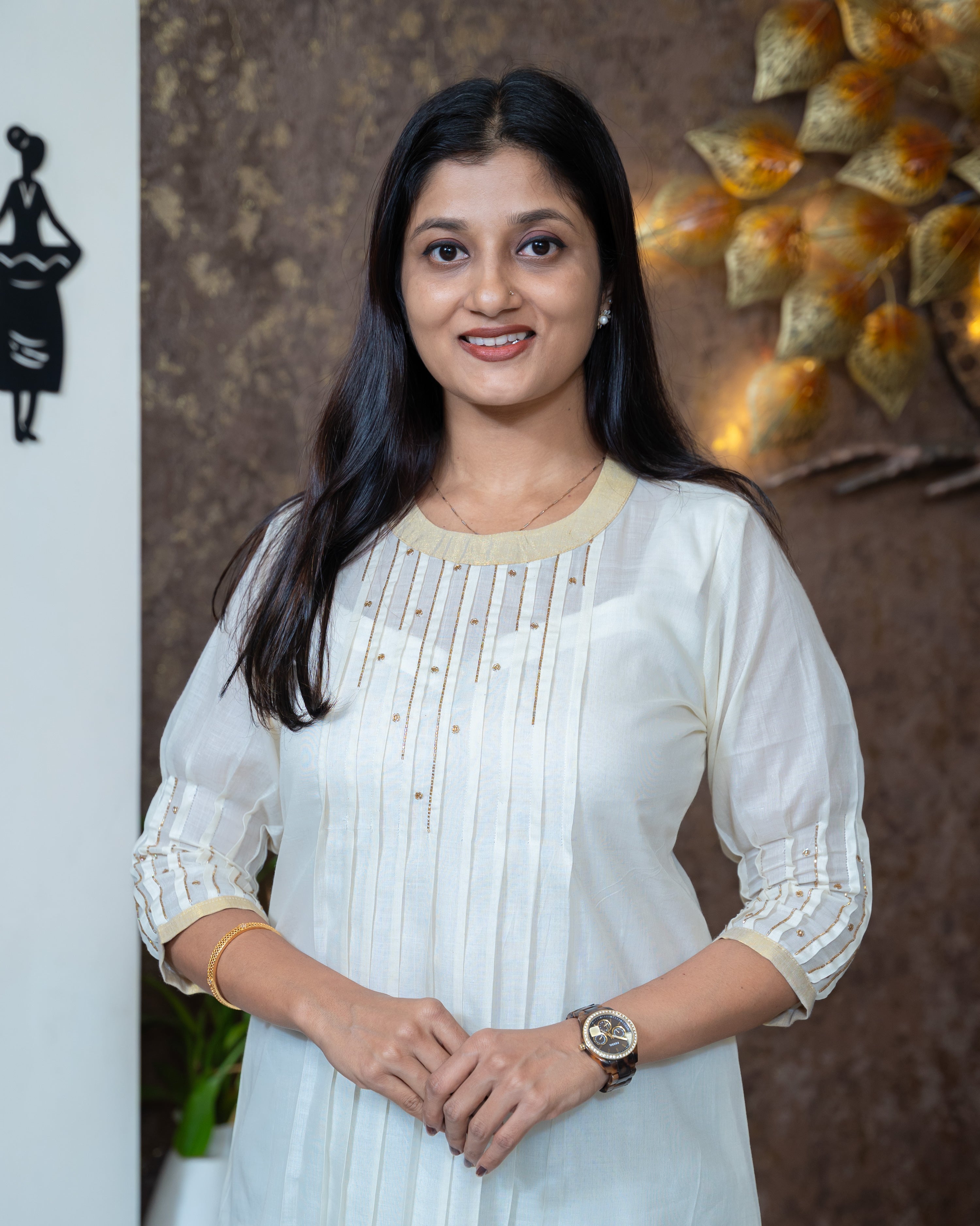 Load image into Gallery viewer, Mul Chanderi Designer Kurti (Pre-Order)-1050
