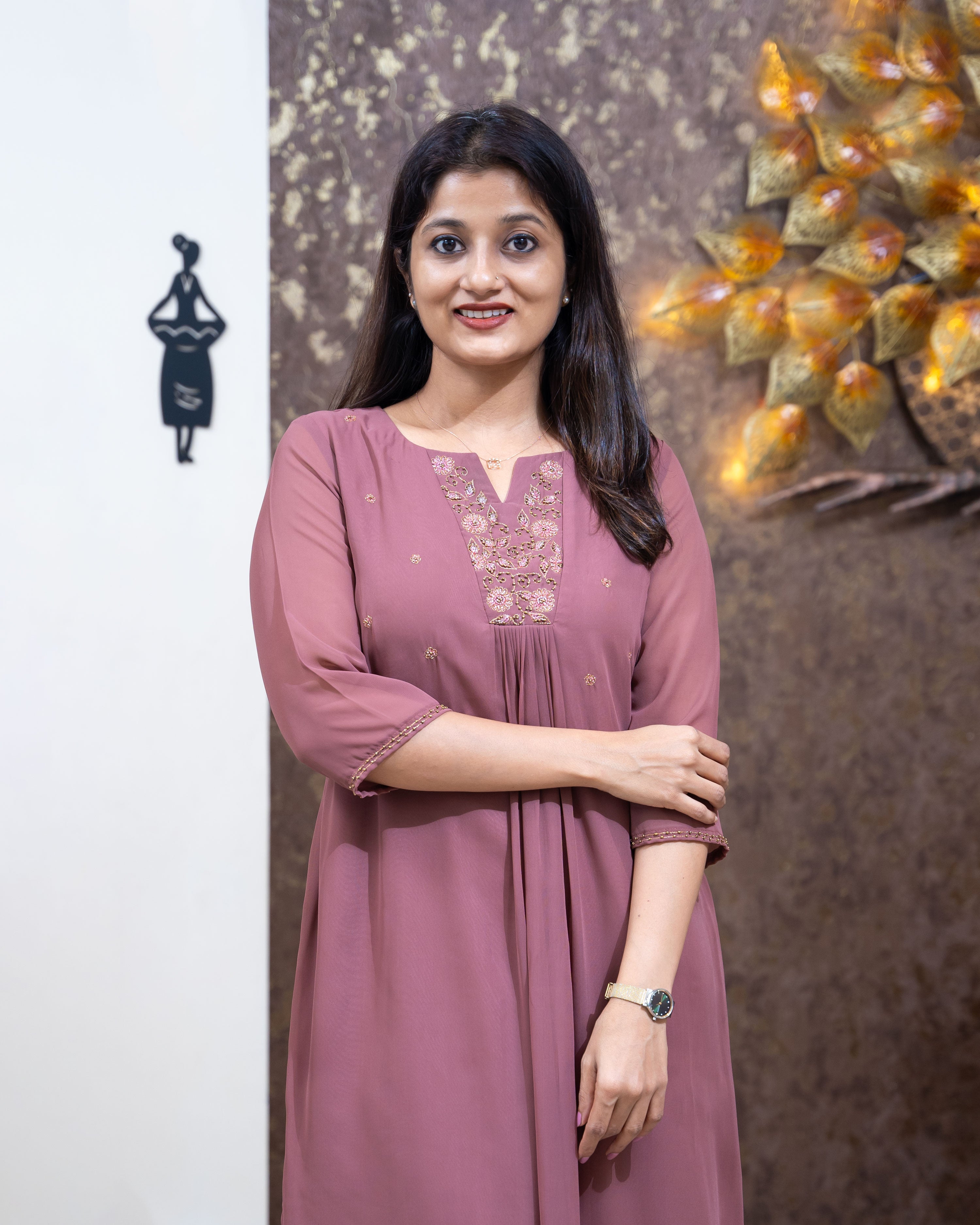 Load image into Gallery viewer, Faux Georgette Designer Kurti(Pre-Order)-3307
