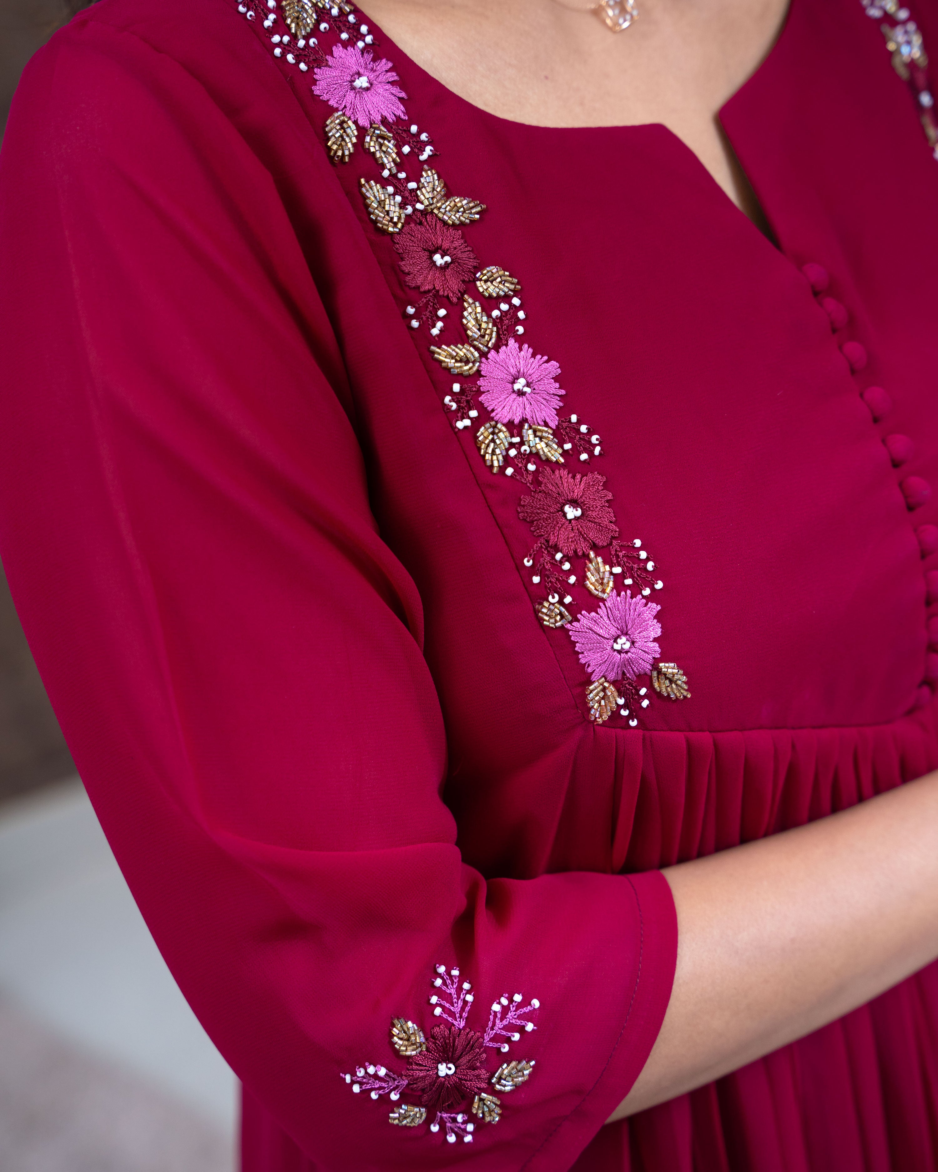 Load image into Gallery viewer, Faux Georgette Designer Kurti(Pre-Order)-3308

