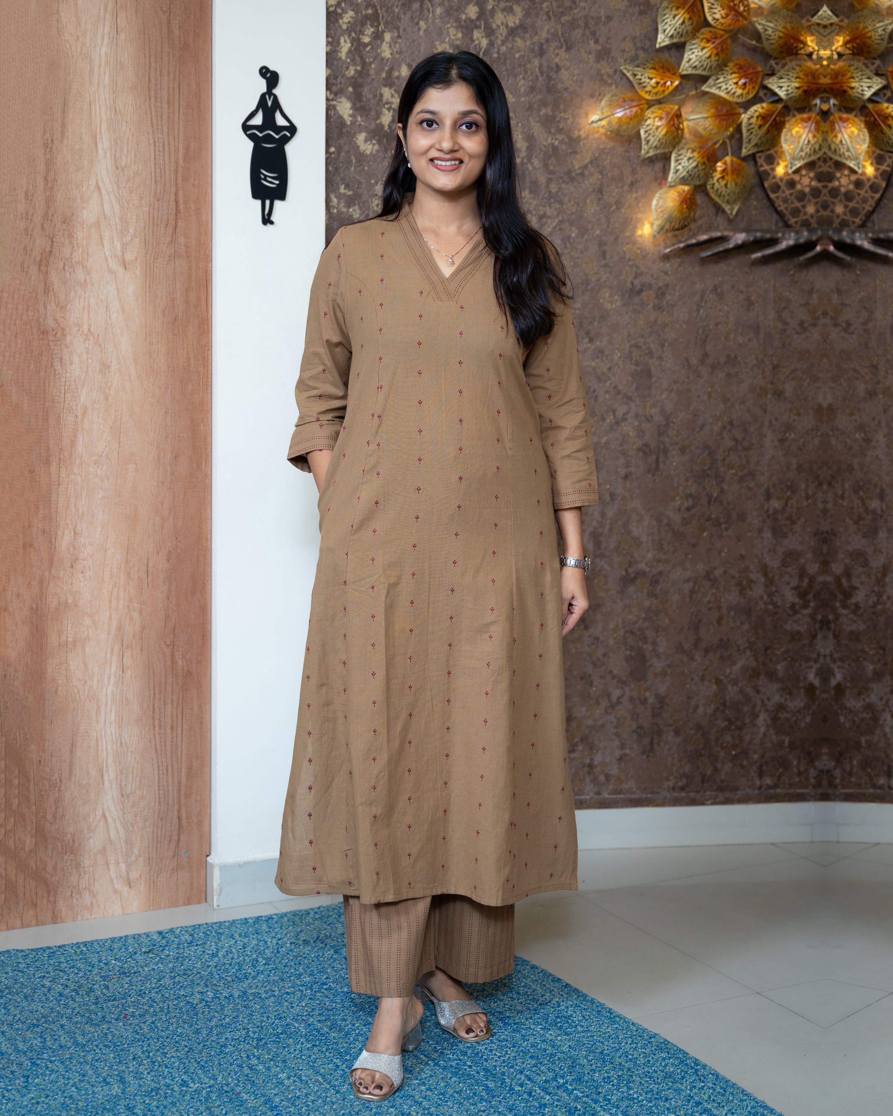 Load image into Gallery viewer, Cotton Co-Ord Set-7585
