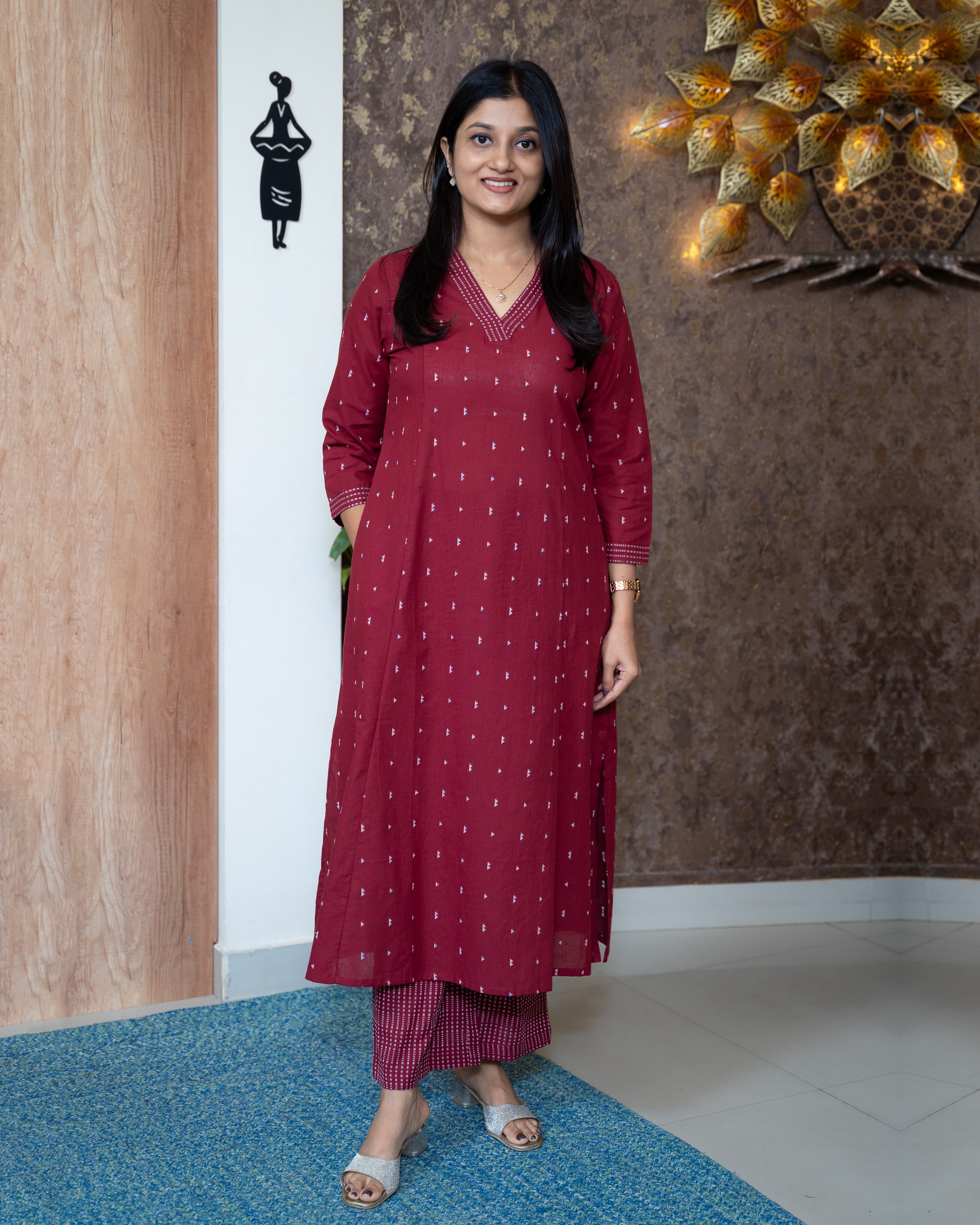 Load image into Gallery viewer, Cotton Co-Ord Set-7584

